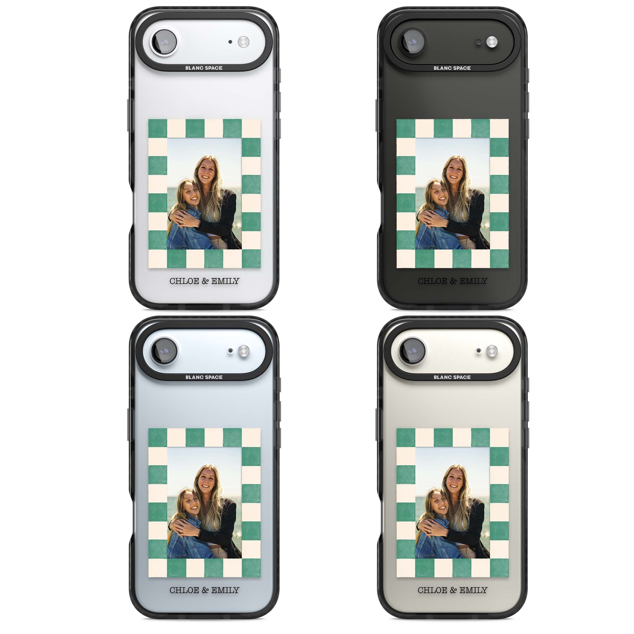 Personalised Seafoam Check Photo