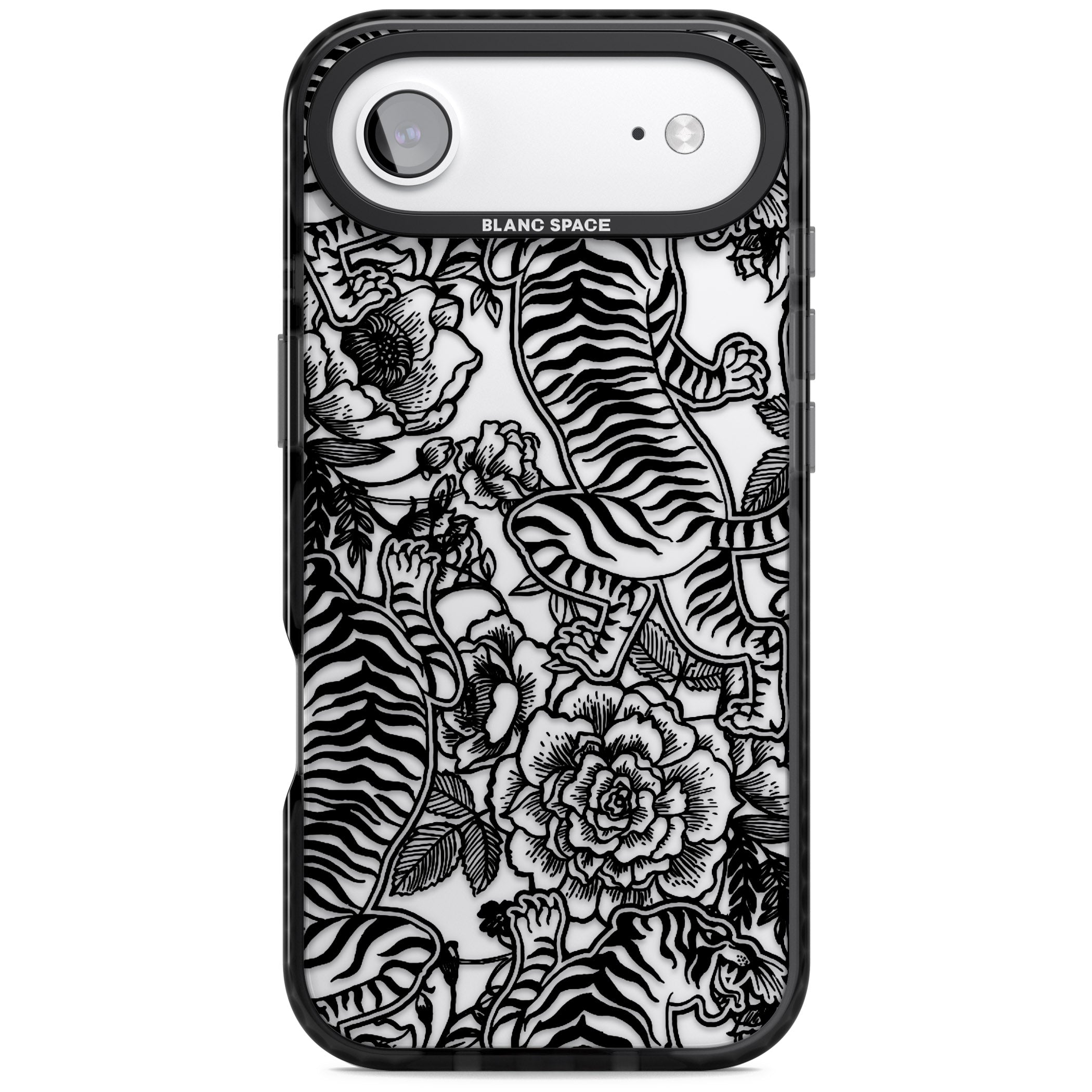 Personalised Chinese Tiger Pattern iPhone 17 Air Impact Black Phone Case