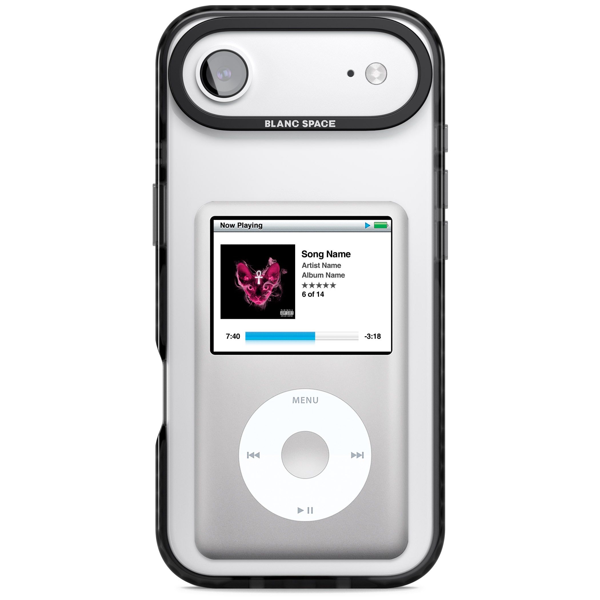 Personalised Classic Ipod iPhone 17 Air Impact Black Phone Case