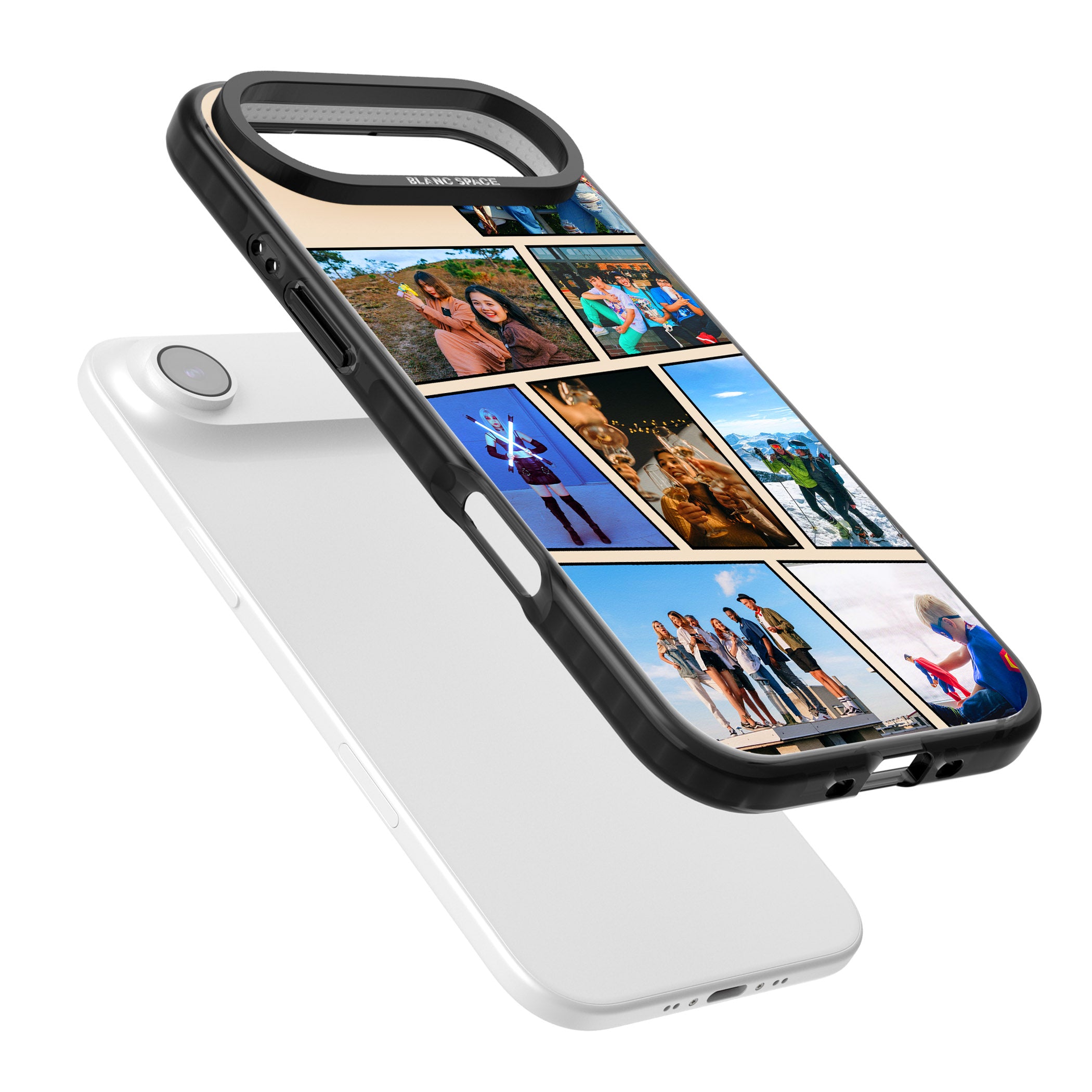 Personalised Comic Strip Photo iPhone 17 Air Impact Black Phone Case Colours