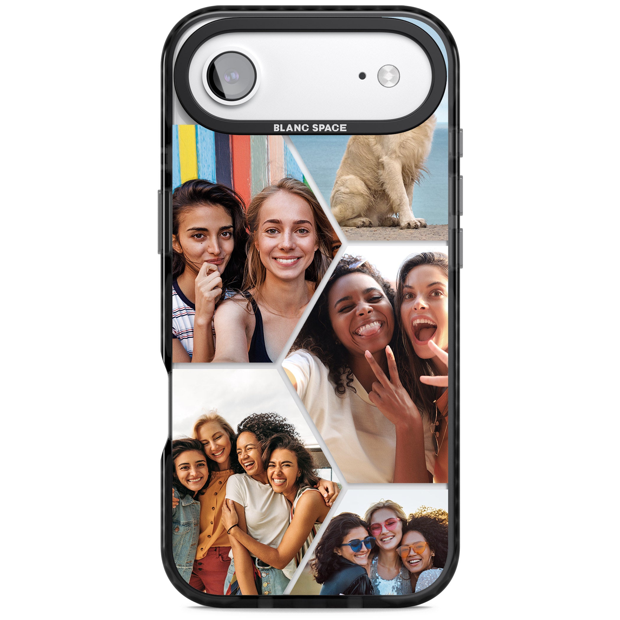 Personalised Beehive Photo Grid iPhone 17 Air Impact Black Phone Case
