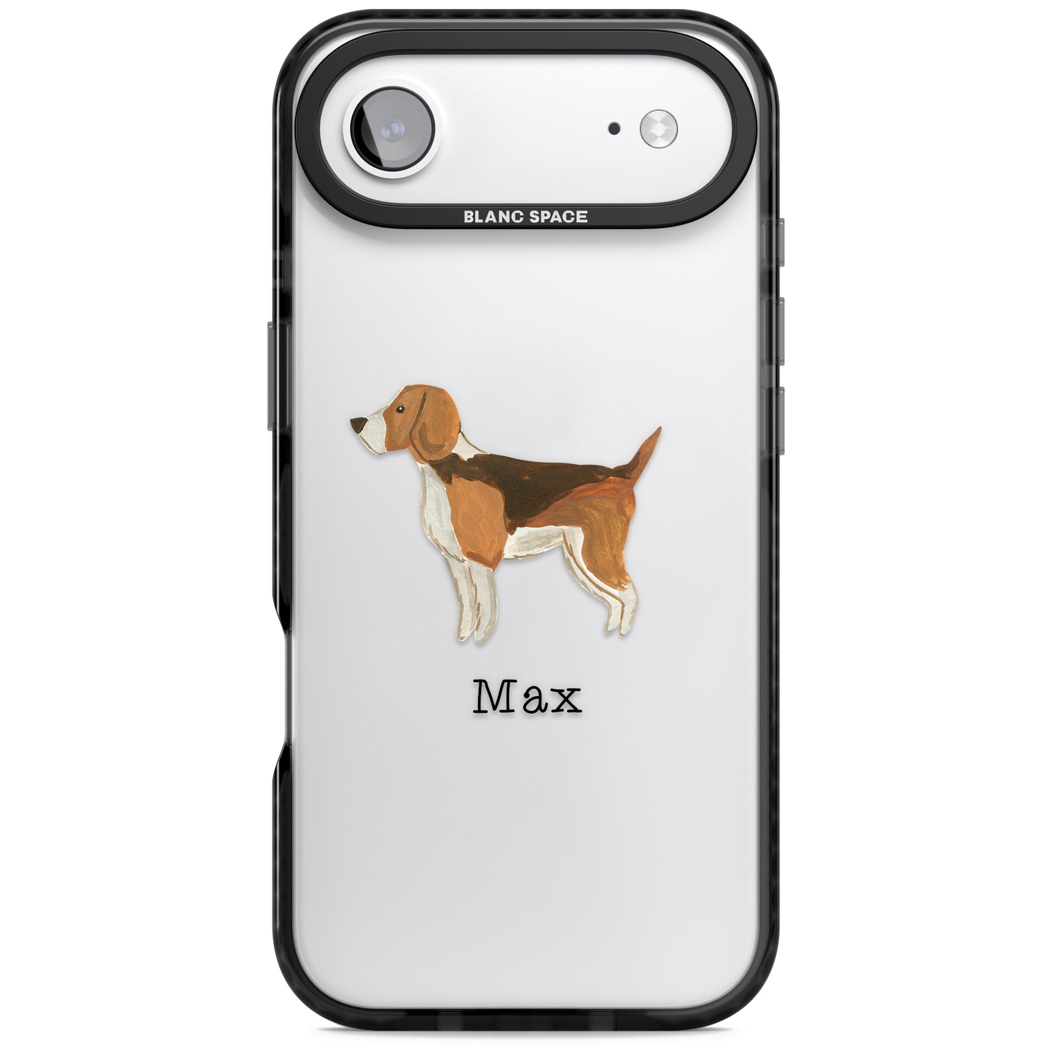 Personalised Beagle iPhone 17 Air Impact Black Phone Case