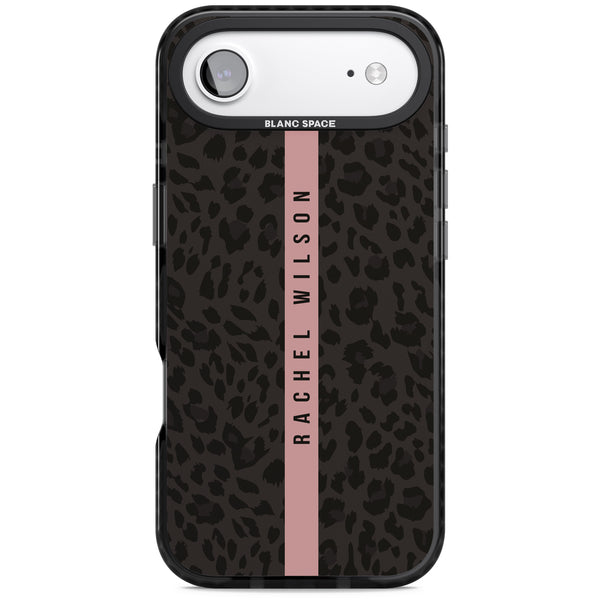 Personalised Pink Stripe Leopard