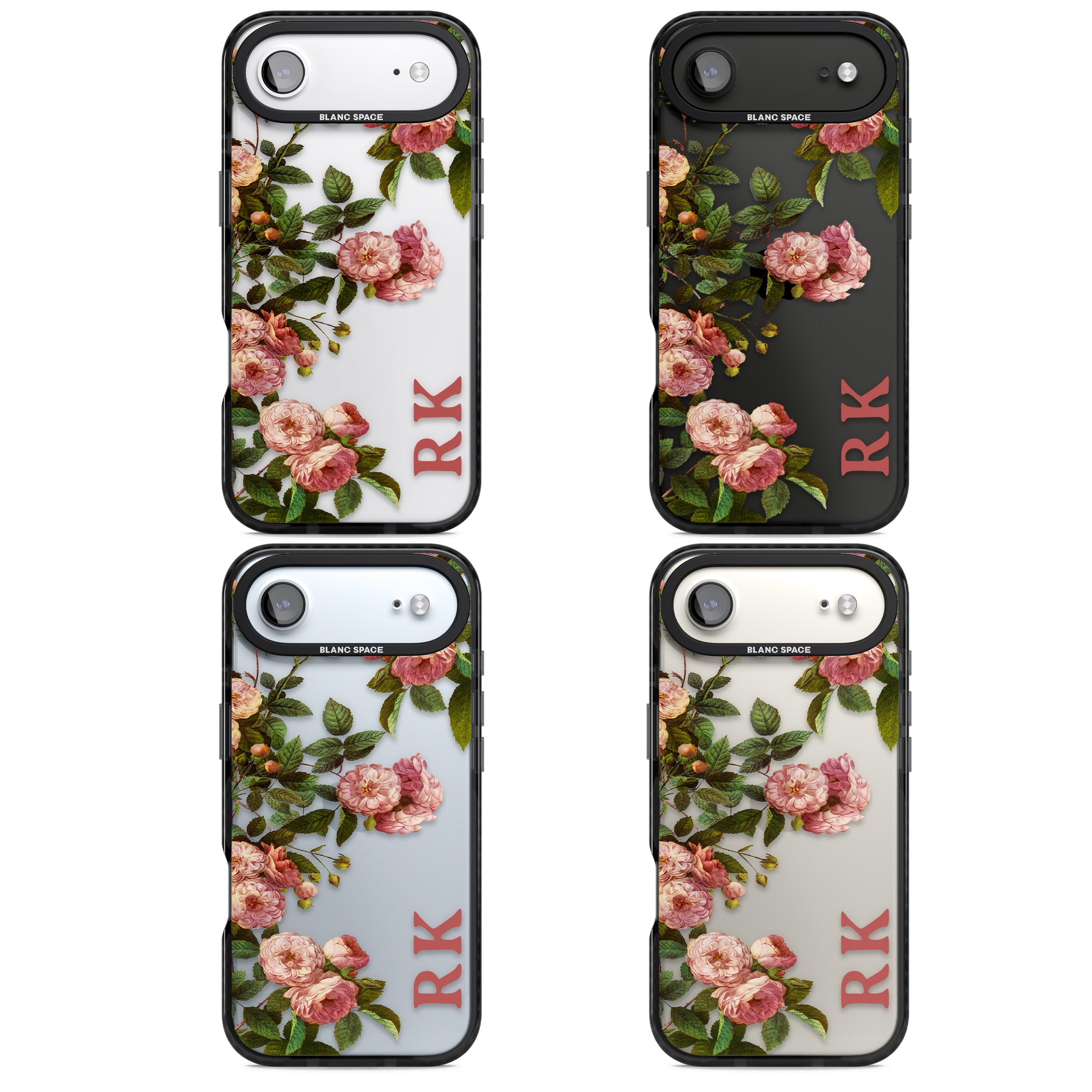 Personalised Vintage Floral Garden iPhone 17 Air Impact Black Phone Case APT Impact Protection