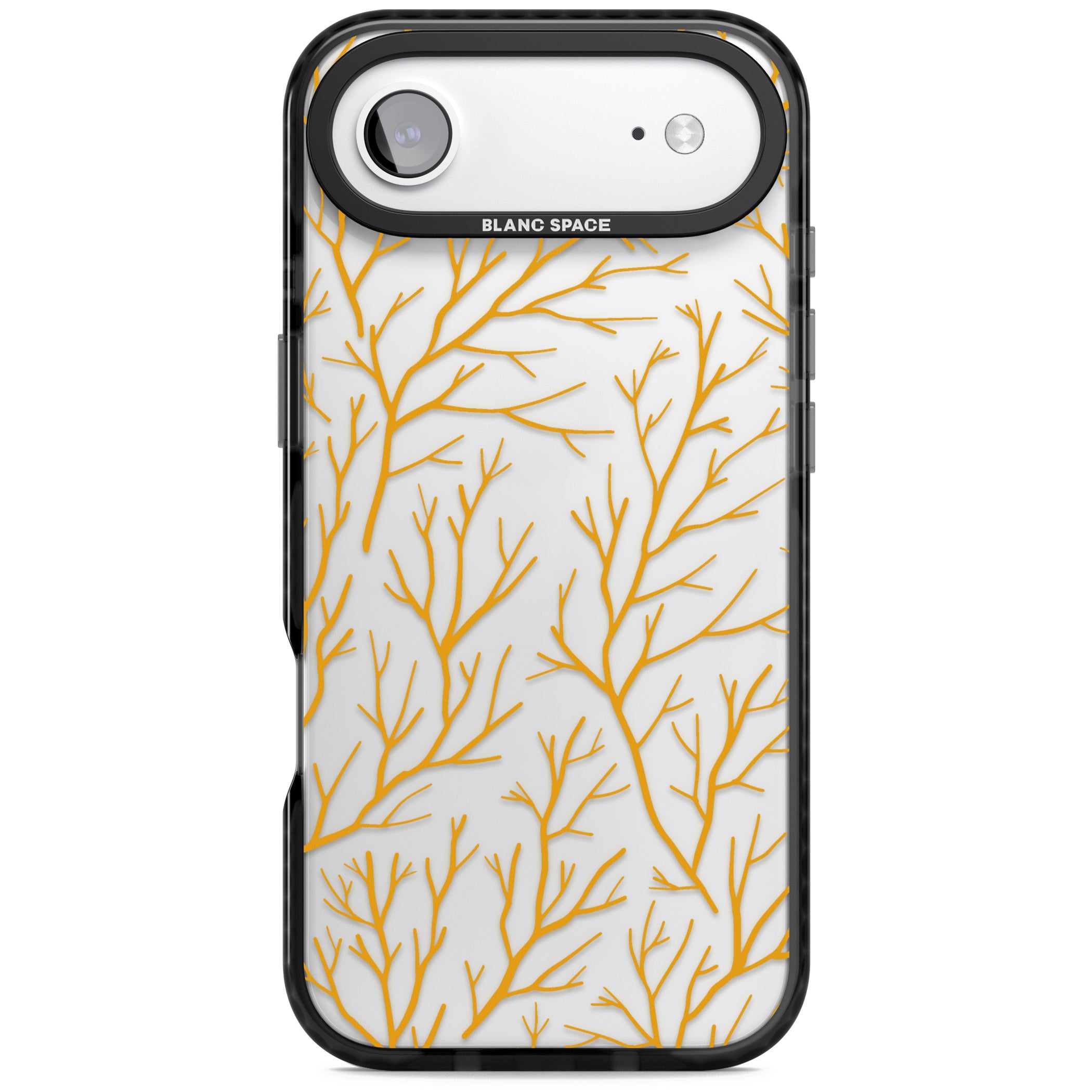 Personalised Bramble Branches iPhone 17 Air Impact Black Phone Case