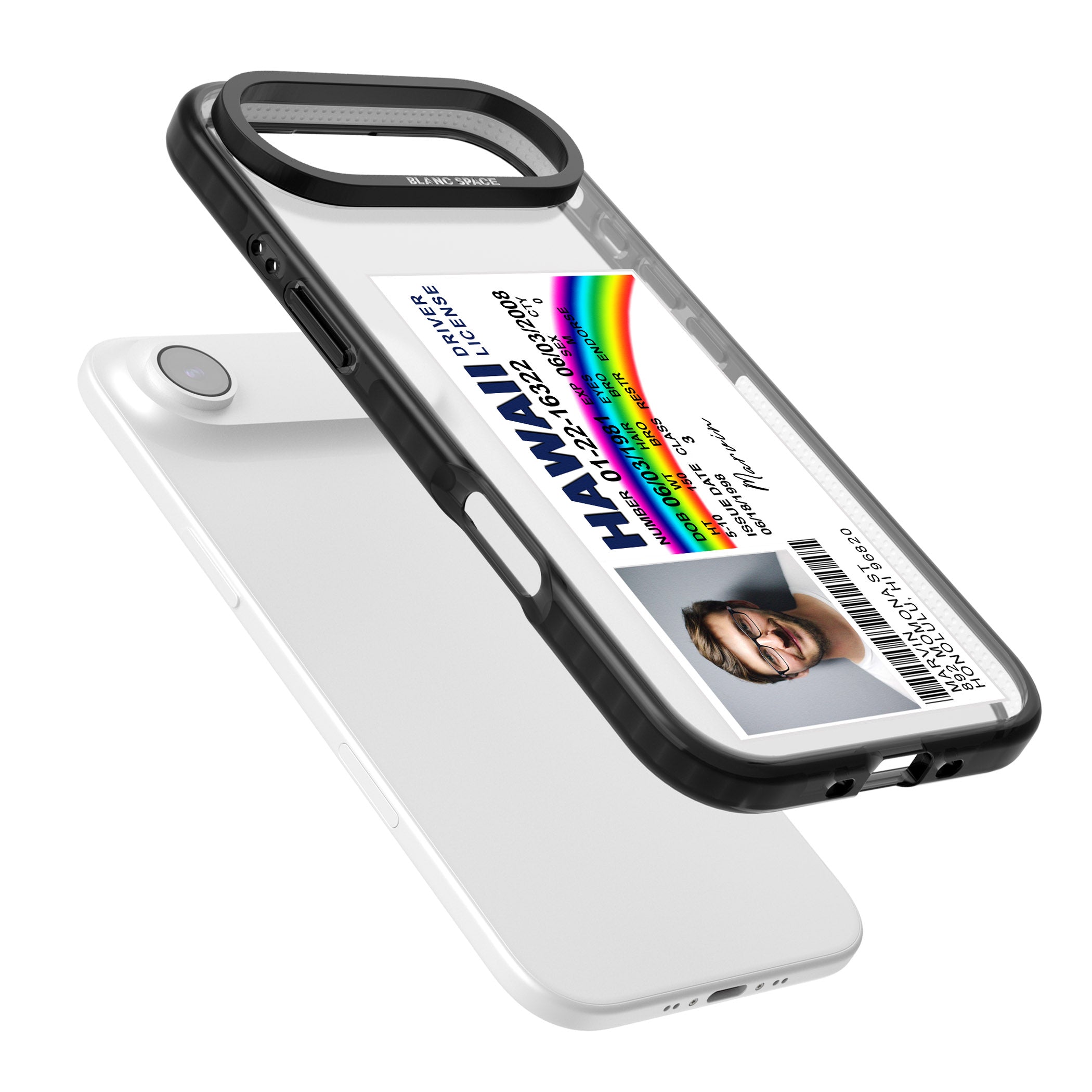 Personalised Hawaii Driving License iPhone 17 Air Impact Black Phone Case Colours