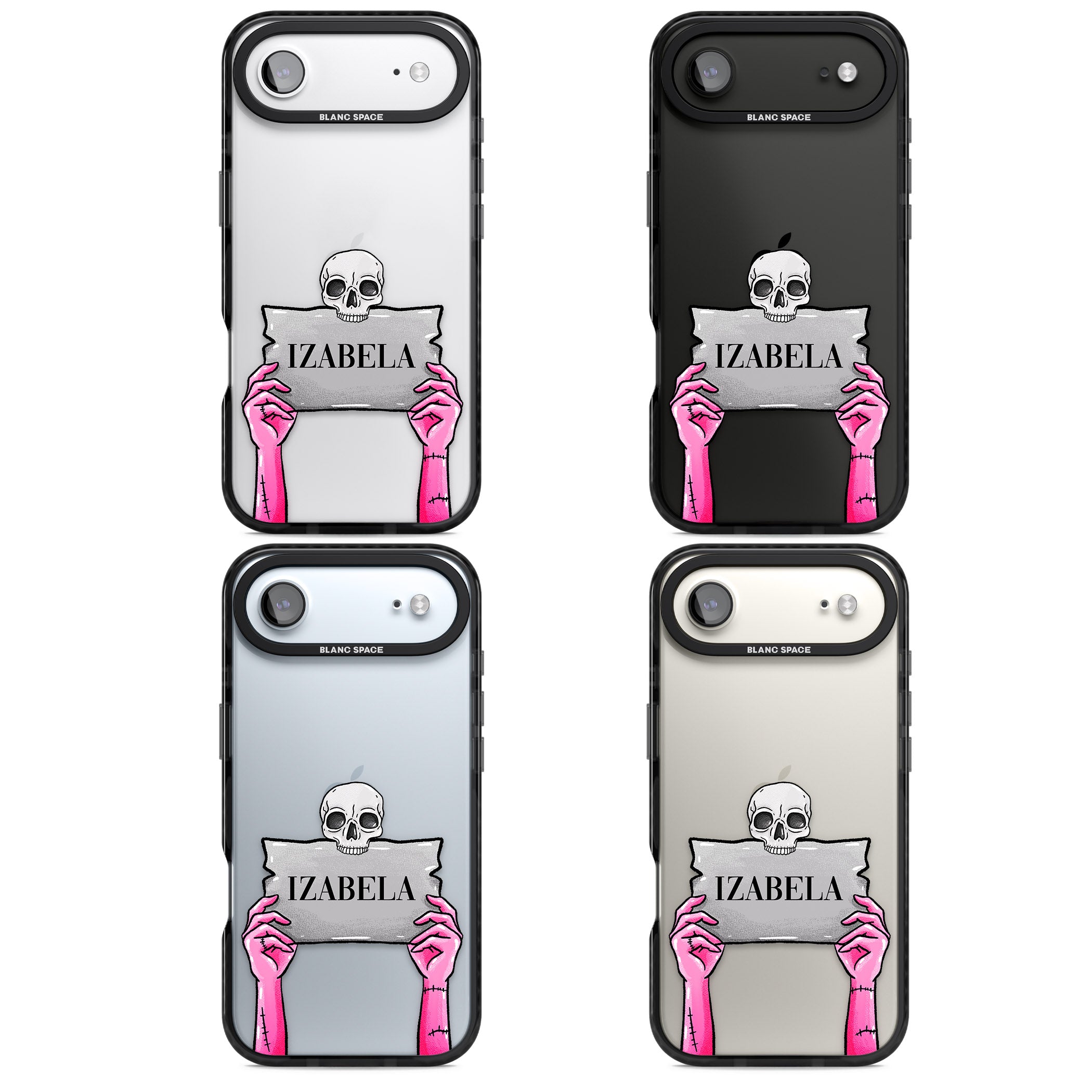 Personalised Grave Plaque iPhone 17 Air Impact Black Phone Case APT Impact Protection