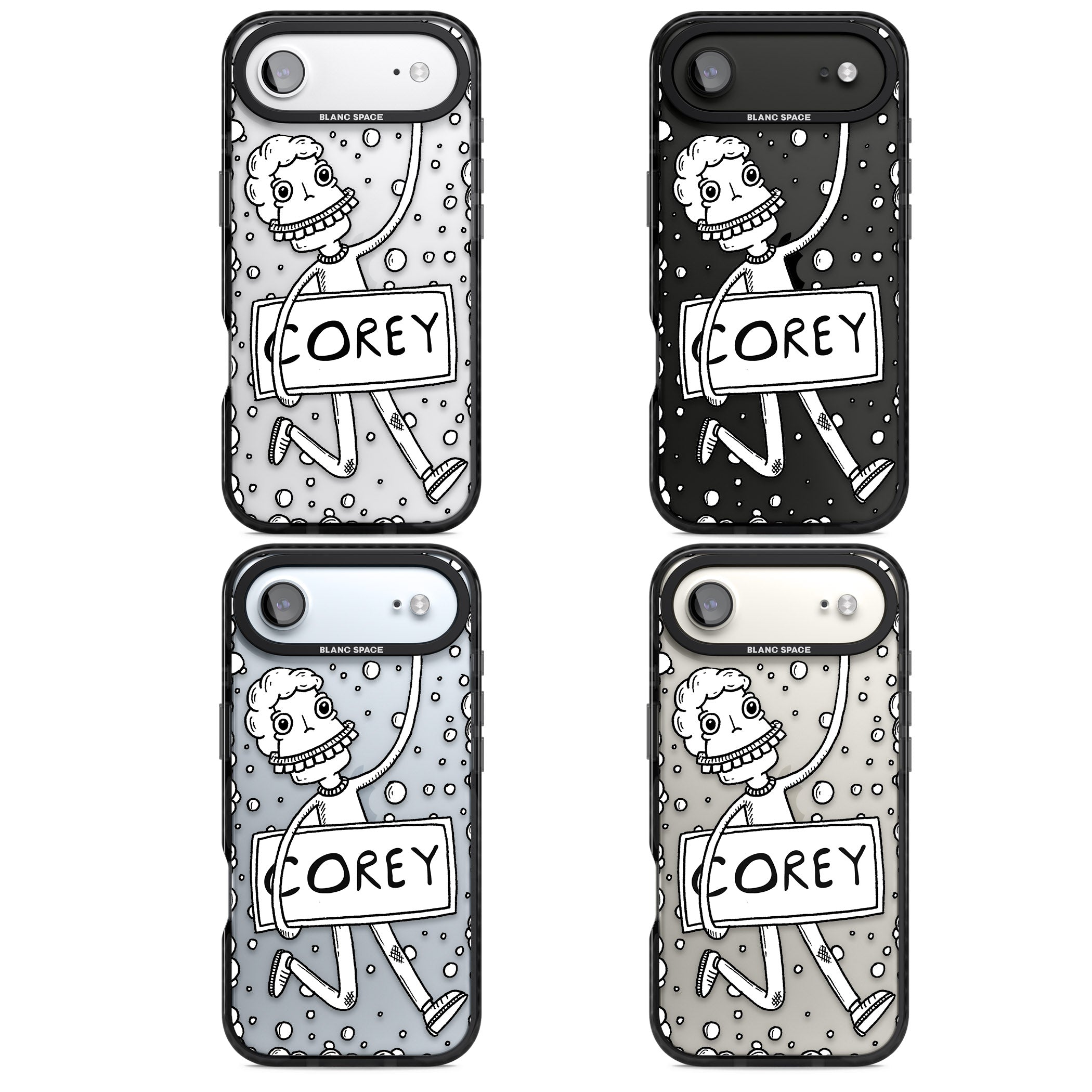 Personalised Banner Boy iPhone 17 Air Impact Black Phone Case APT Impact Protection