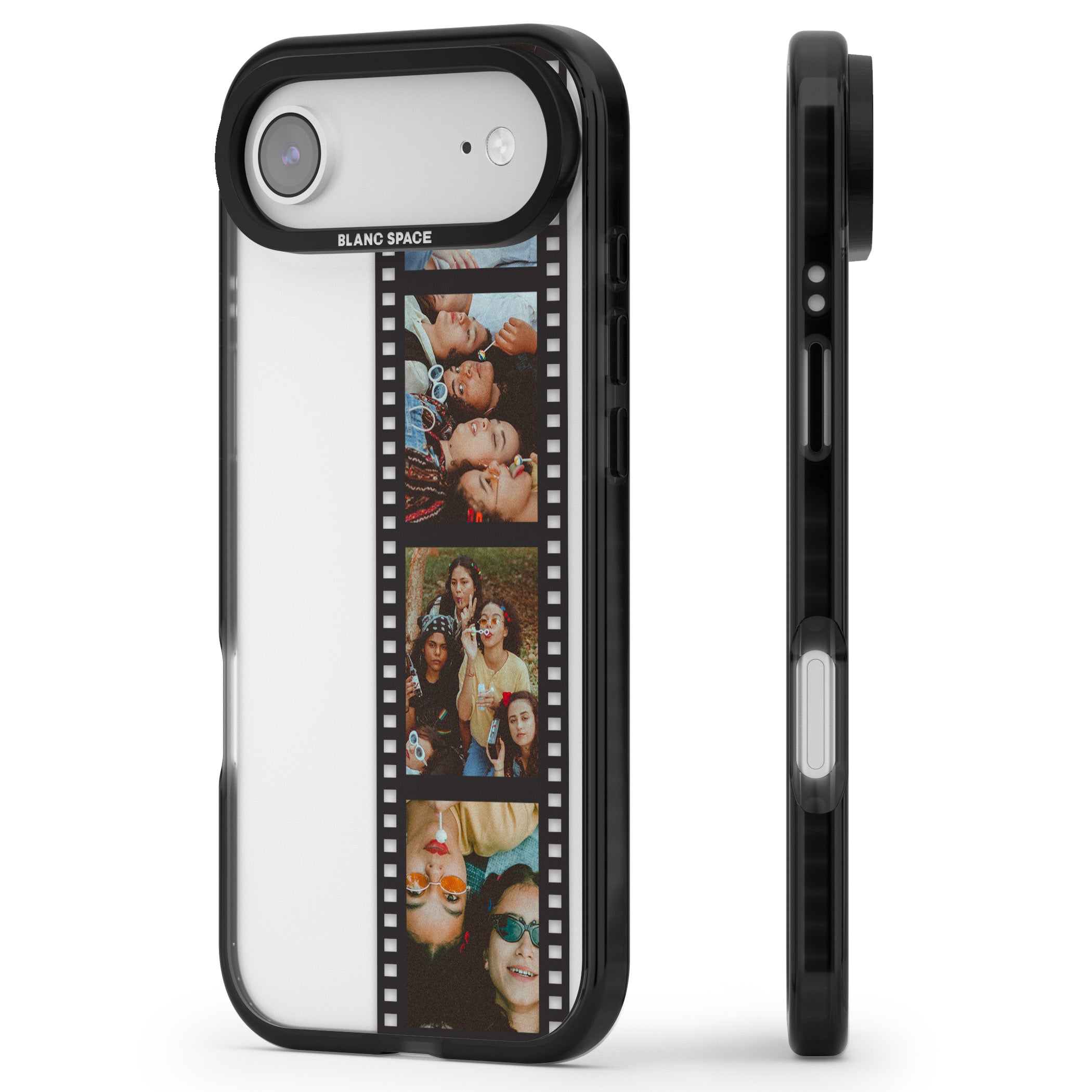 Personalised Photo Film Strip iPhone 17 Air Impact Black Phone Case Side Profile