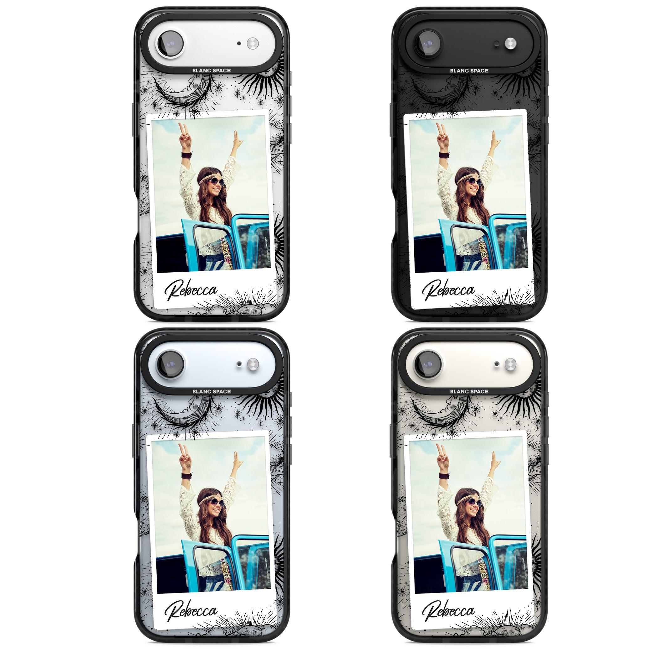 Personalised Astrology Instant Photo iPhone 17 Air Impact Black Phone Case APT Impact Protection