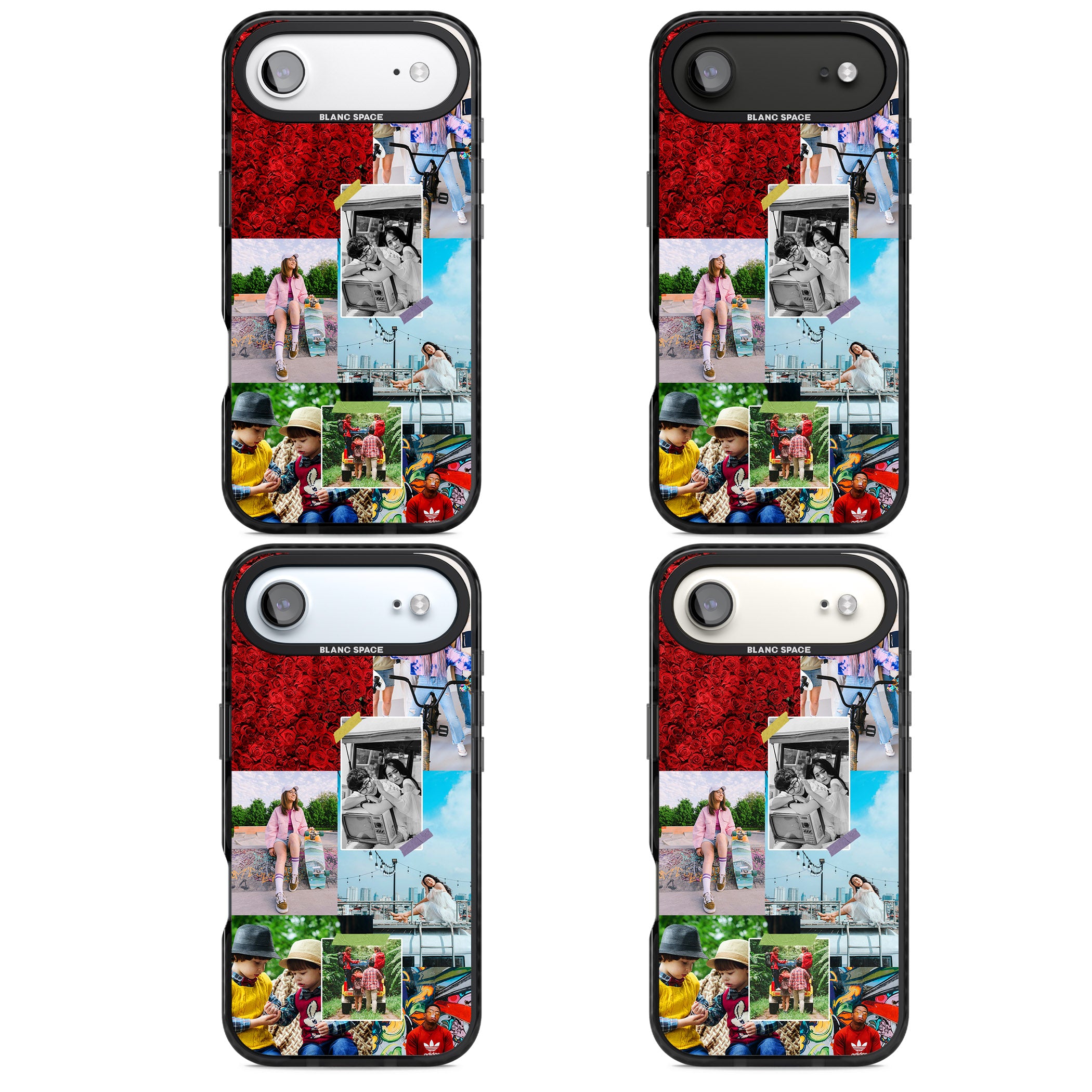 Personalised Photo Collage iPhone 17 Air Impact Black Phone Case APT Impact Protection