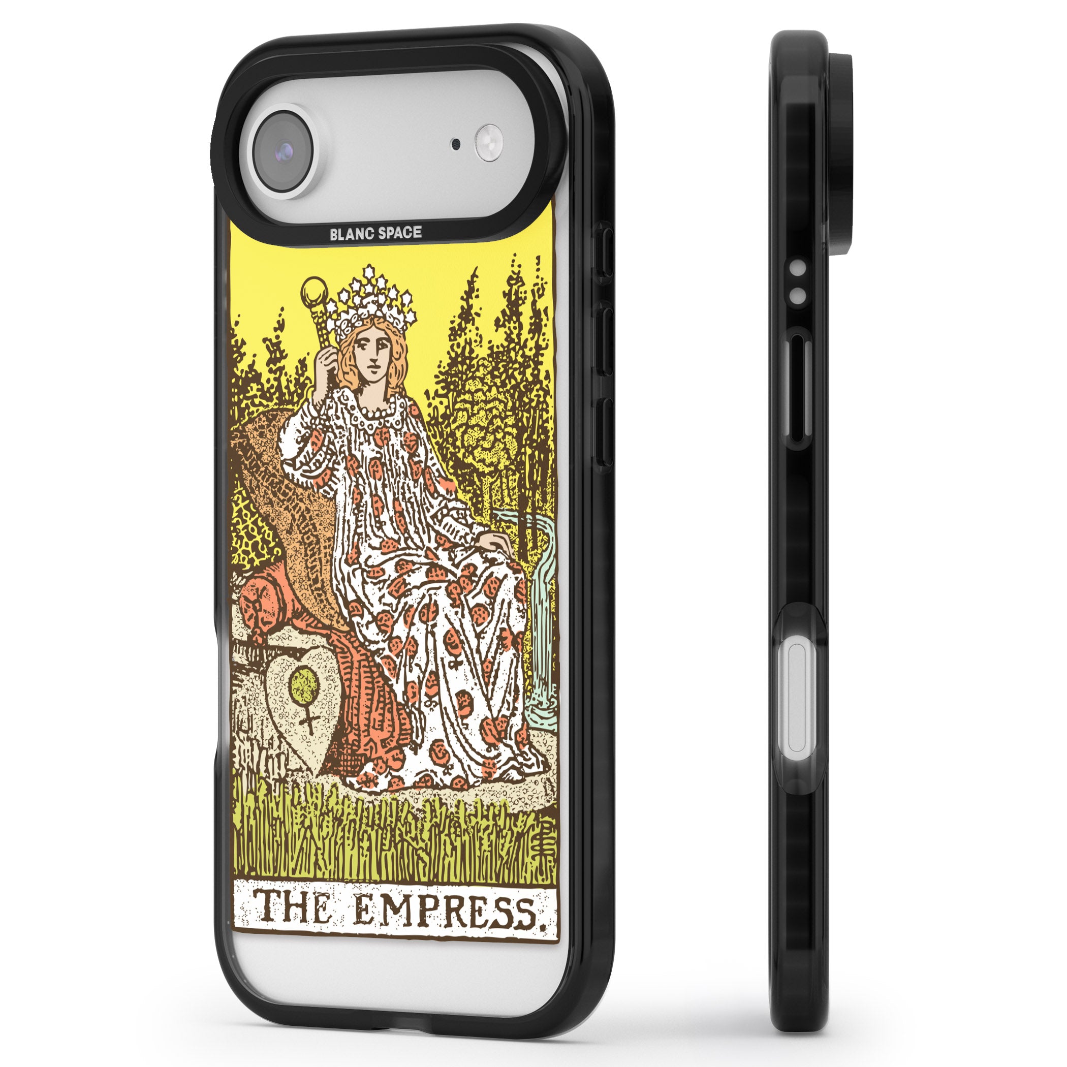Personalised The Empress Tarot Card (Color) iPhone 17 Air Impact Black Phone Case Side Profile