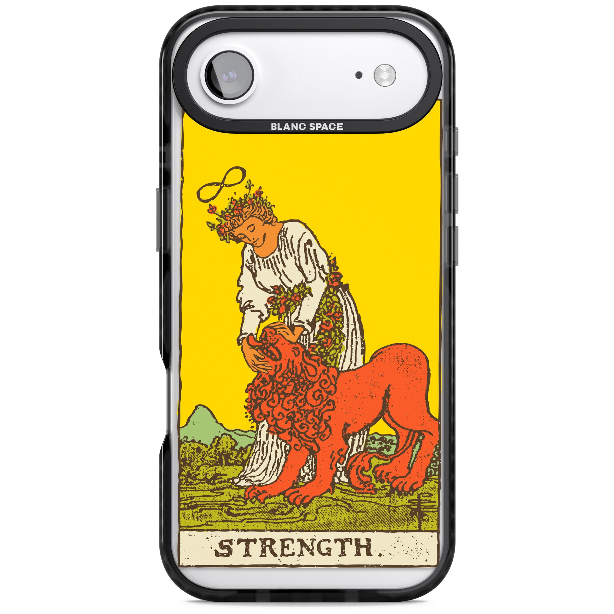 Personalised Strength Tarot Card (Color) iPhone 17 Air Impact Black Phone Case