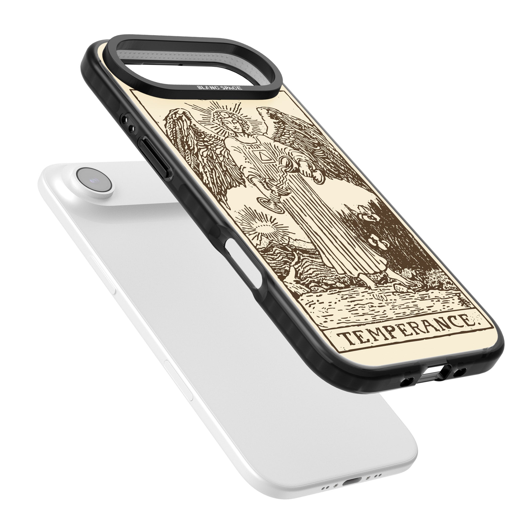 Personalised Temperance Tarot Card (Cream) iPhone 17 Air Impact Black Phone Case Colours
