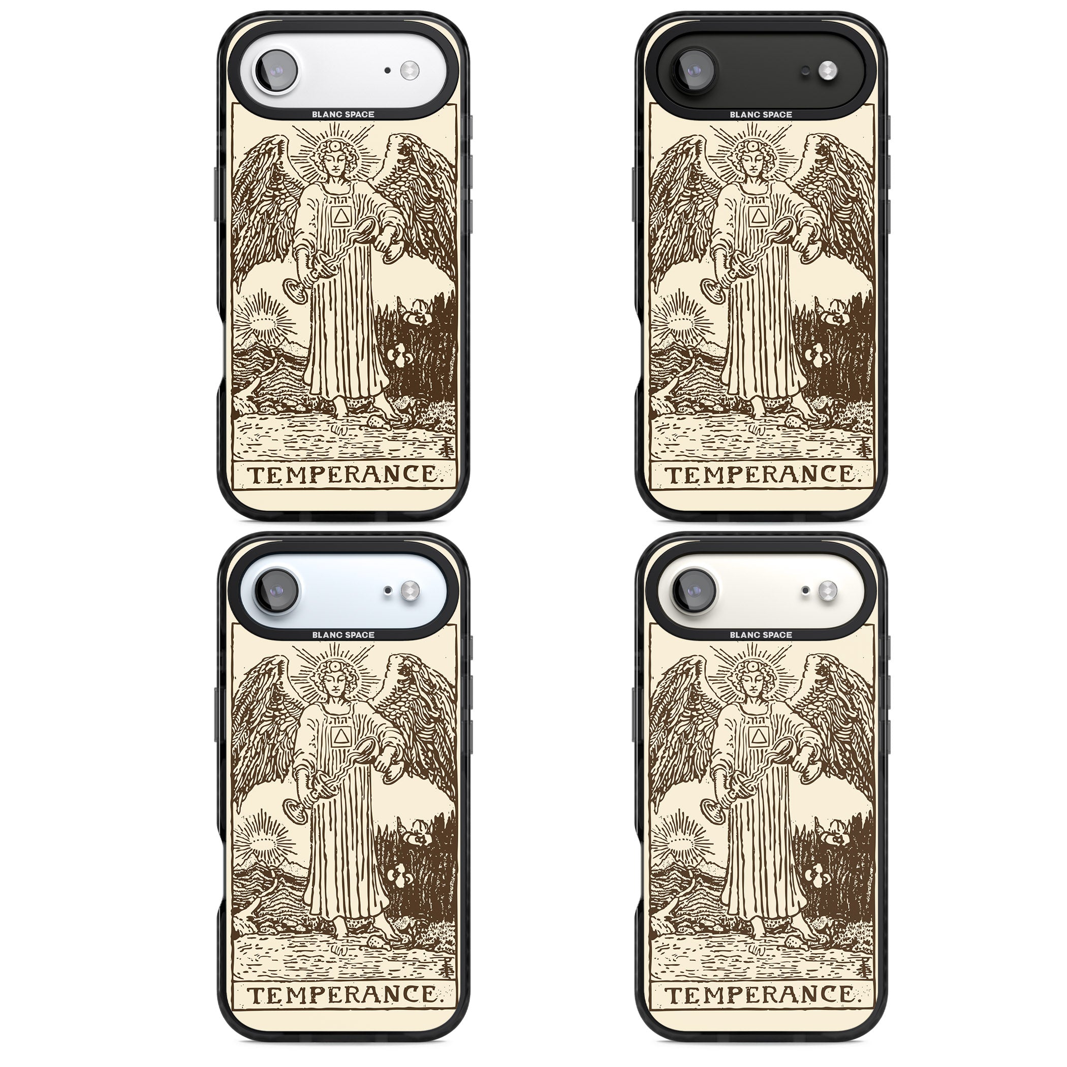 Personalised Temperance Tarot Card (Cream) iPhone 17 Air Impact Black Phone Case APT Impact Protection