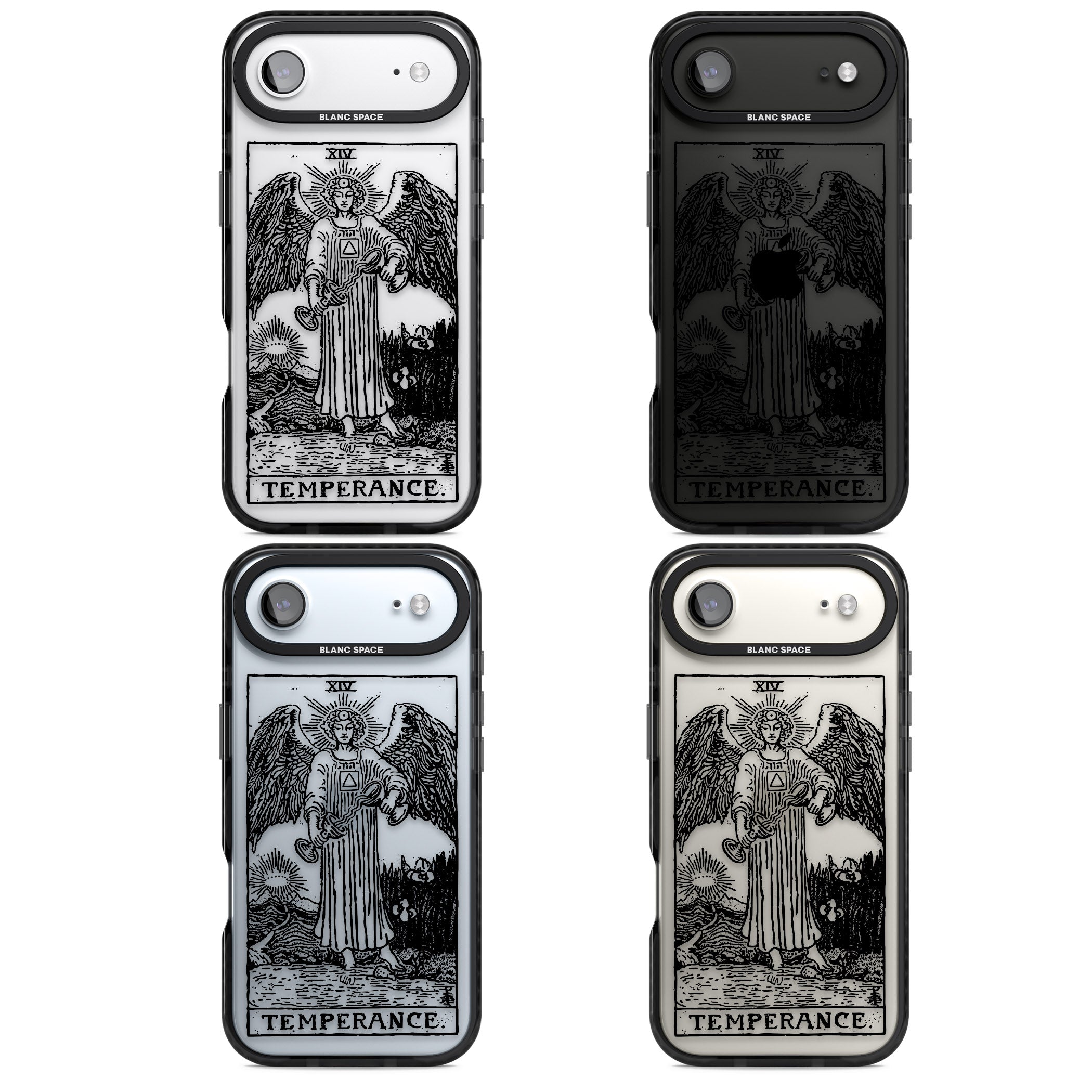 Personalised Temperance Tarot Card (Clear) iPhone 17 Air Impact Black Phone Case APT Impact Protection