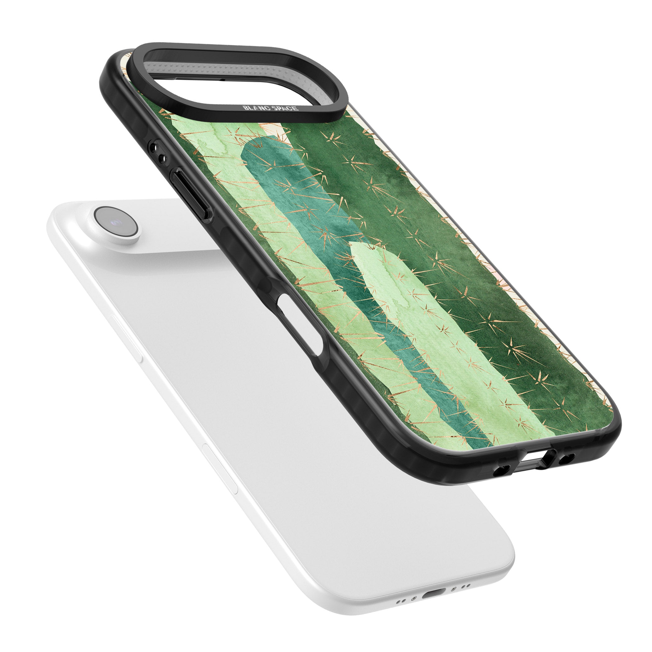 Large Cacti iPhone 17 Air Impact Black Phone Case Colours