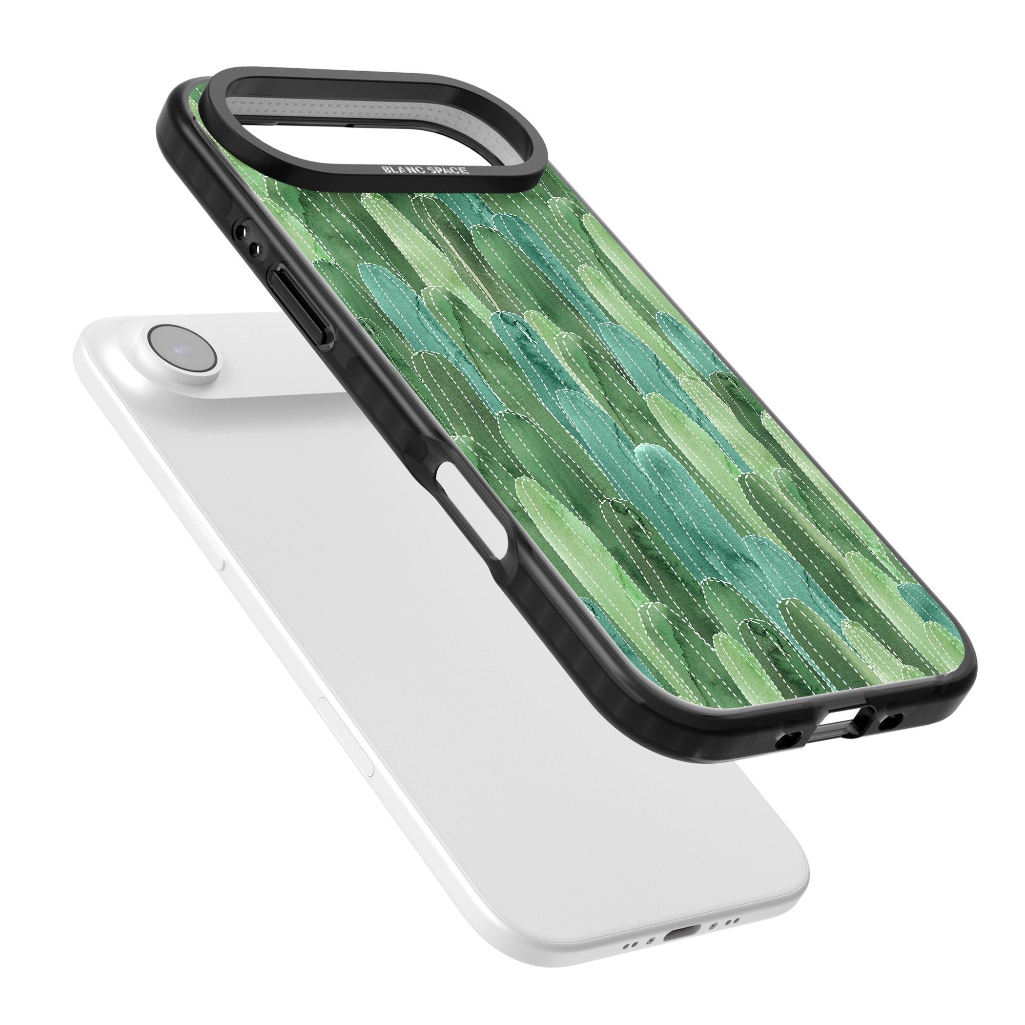 Skinny Cacti iPhone 17 Air Impact Black Phone Case Colours