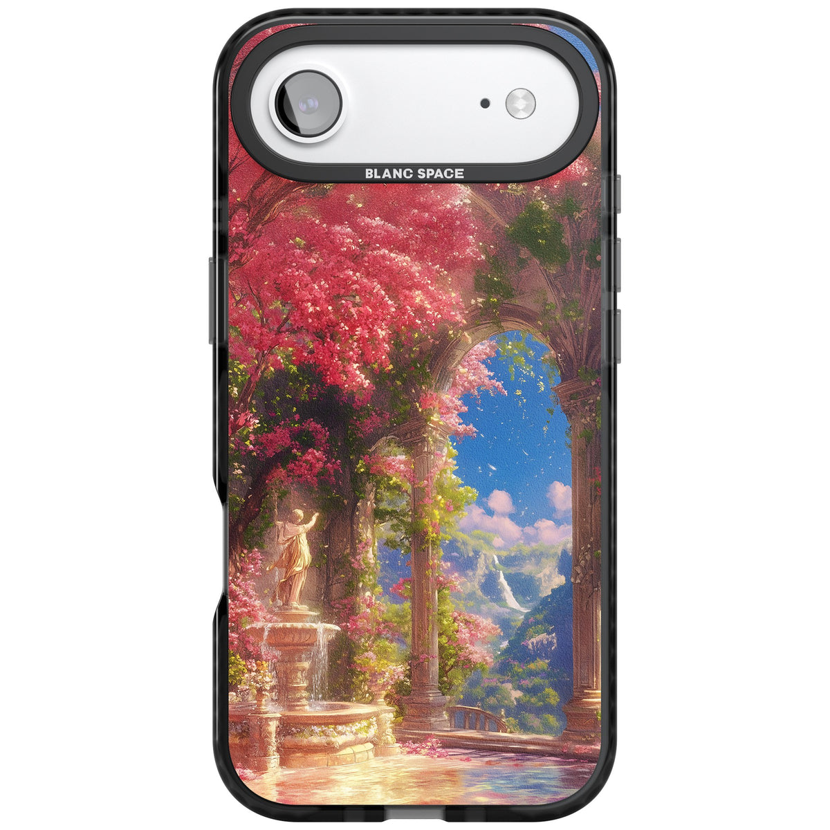 Castle Blossom iPhone Air Impact Black Phone Case front