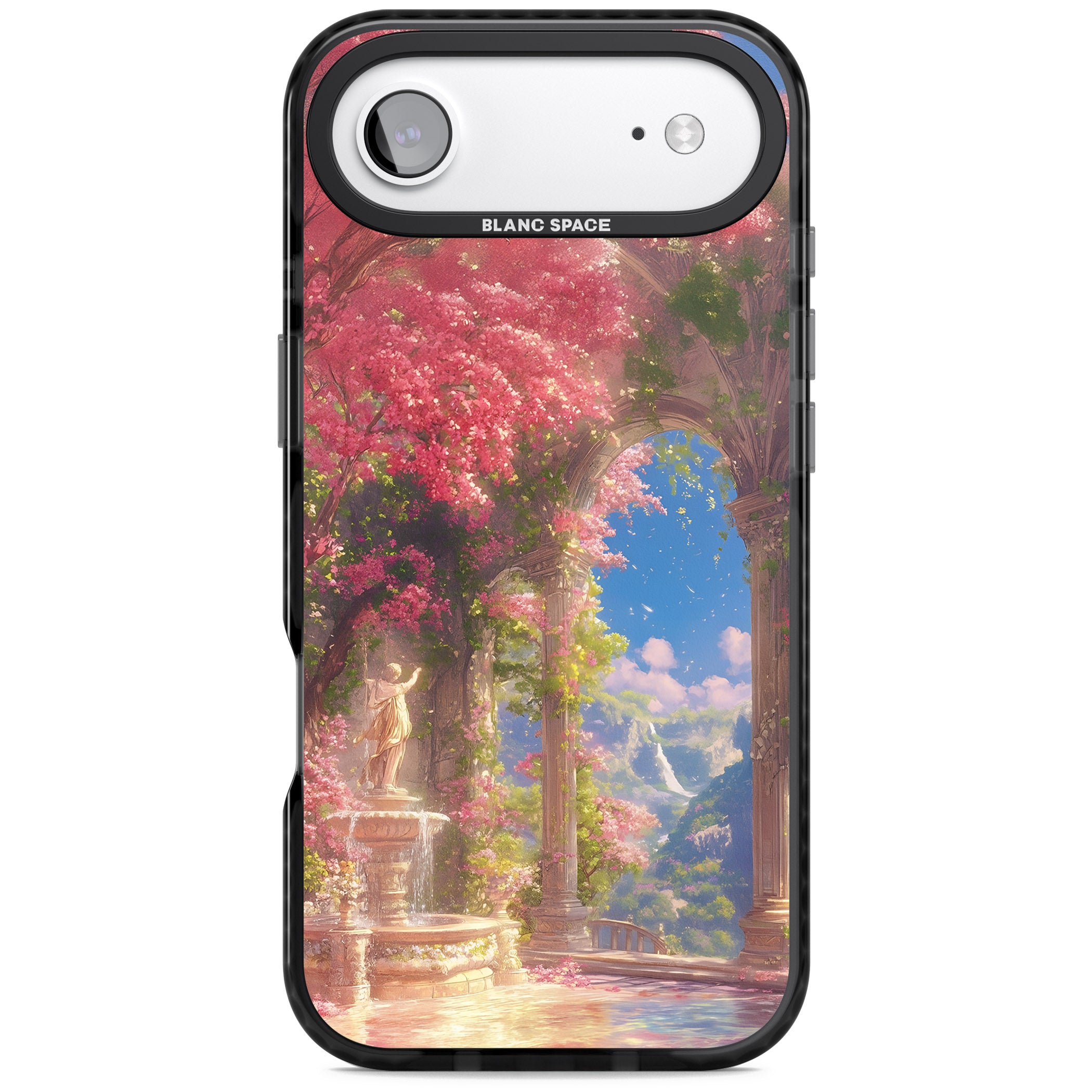 Castle Blossom iPhone 17 Air Impact Black Phone Case