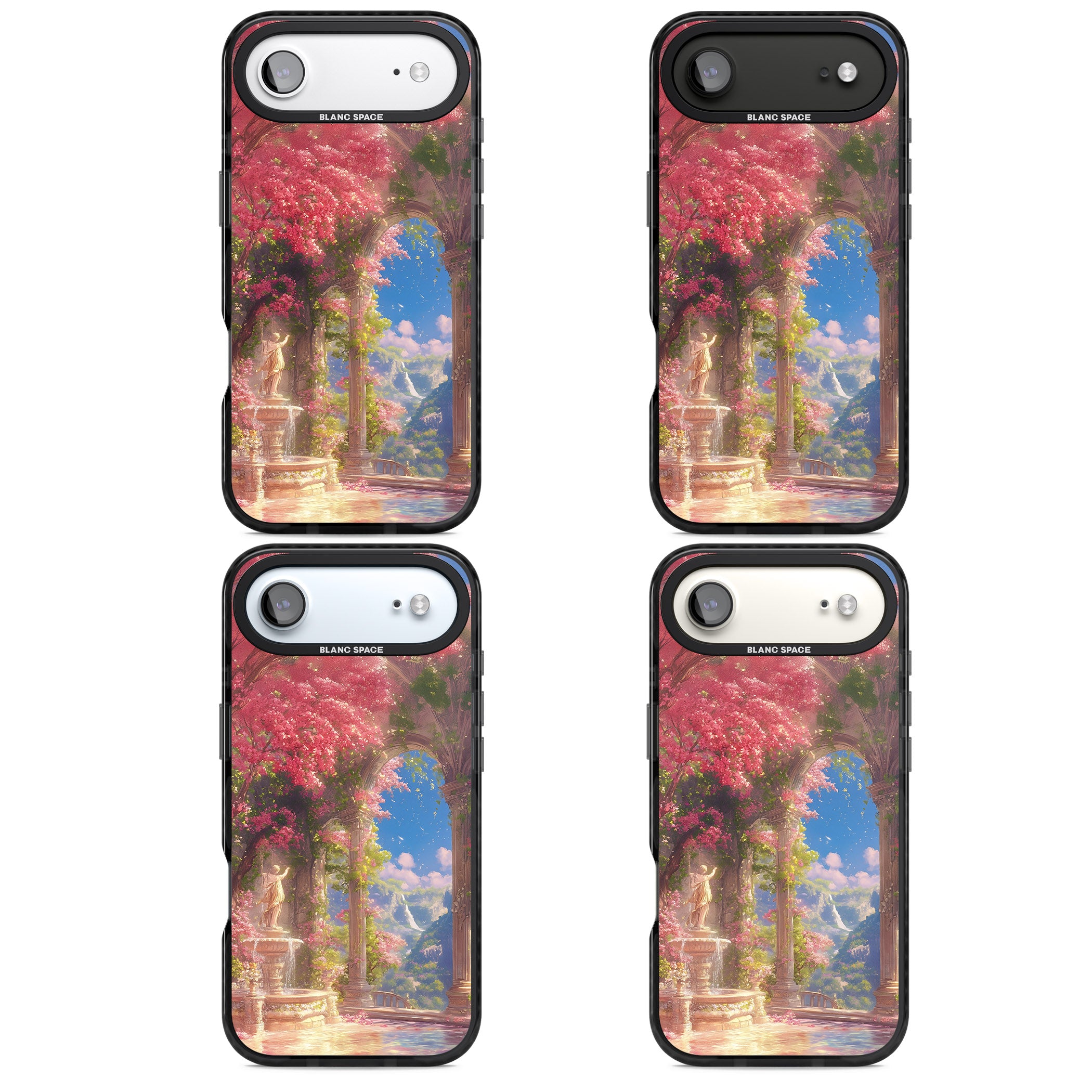 Castle Blossom iPhone 17 Air Impact Black Phone Case APT Impact Protection