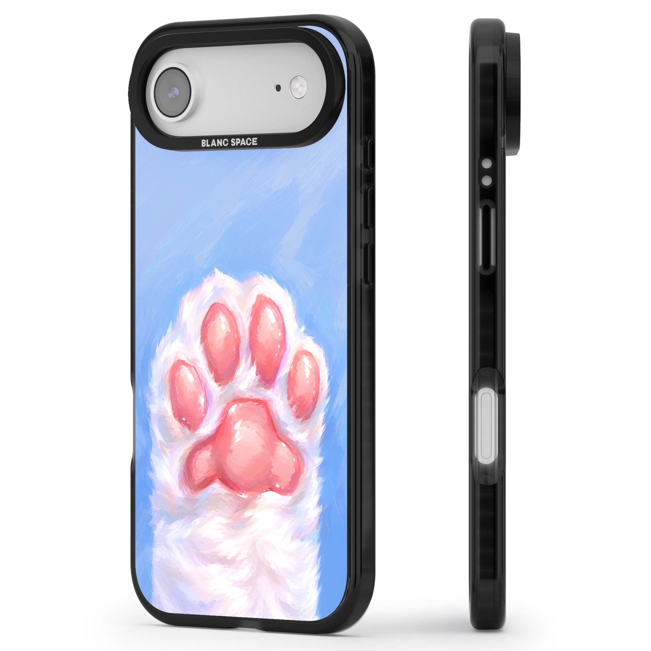 Soft White Paw cute iPhone case | Clear Impact case for iPhone Air