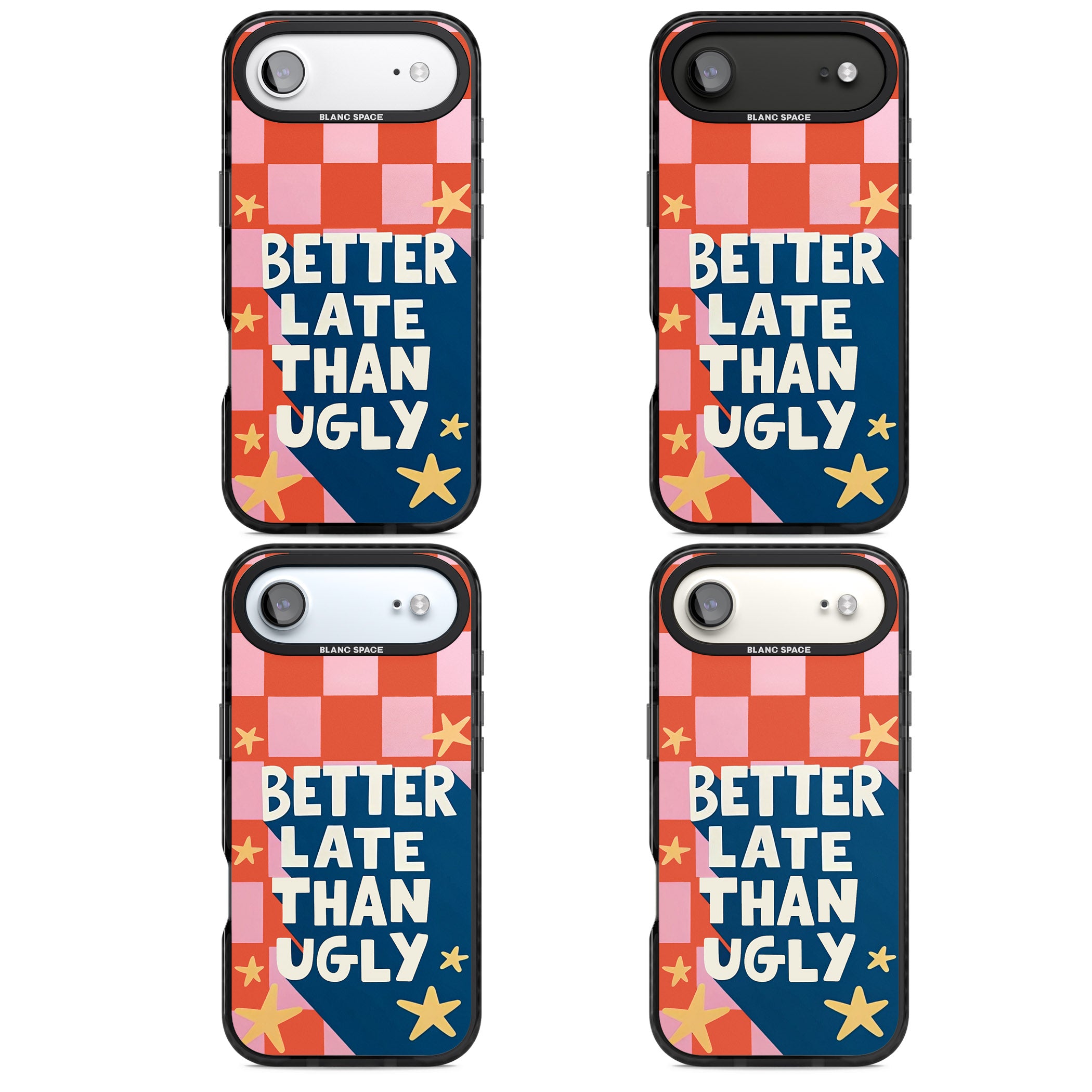 Better Late Than Ugly iPhone 17 Air Impact Black Phone Case APT Impact Protection