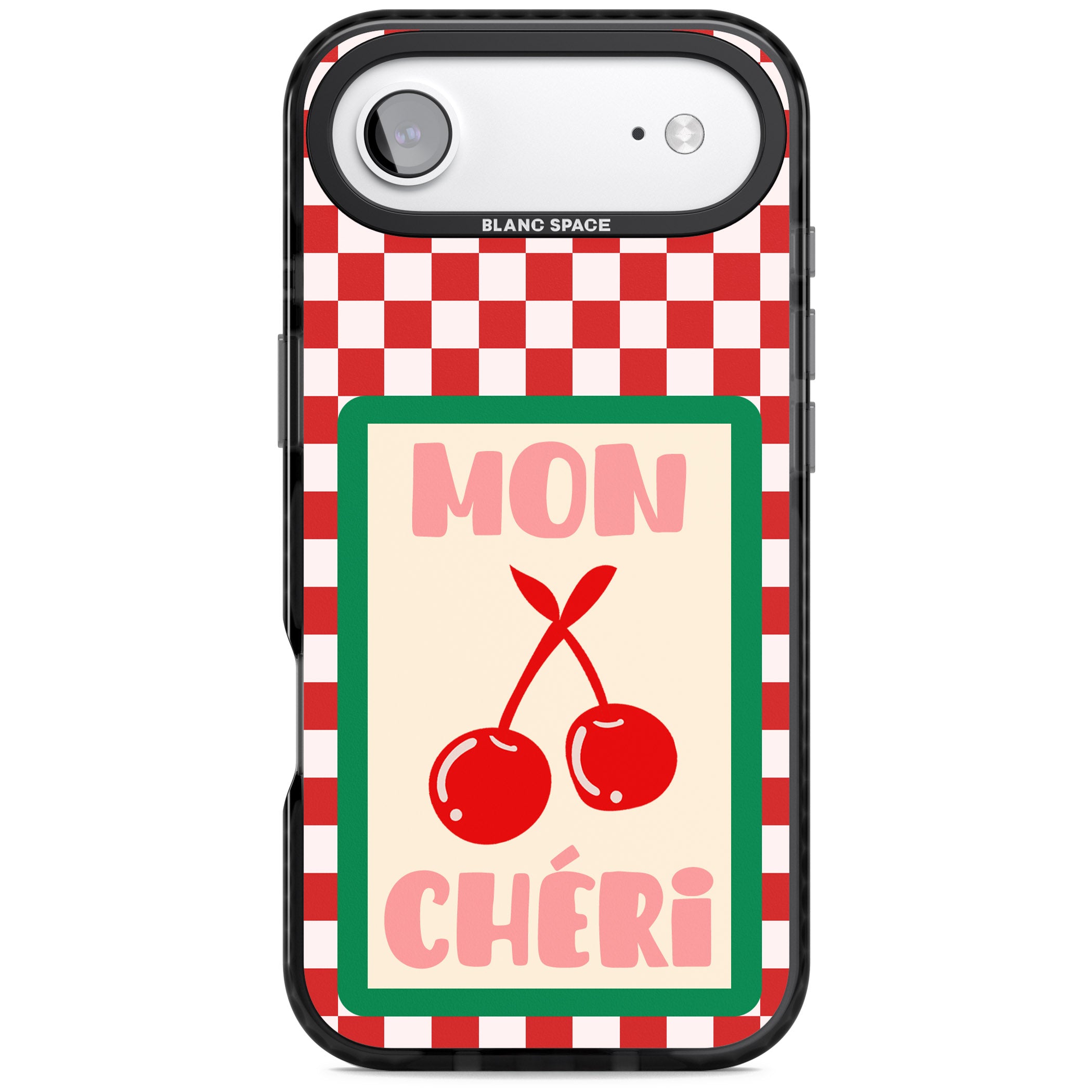 Mon Cheri iPhone 17 Air Impact Black Phone Case