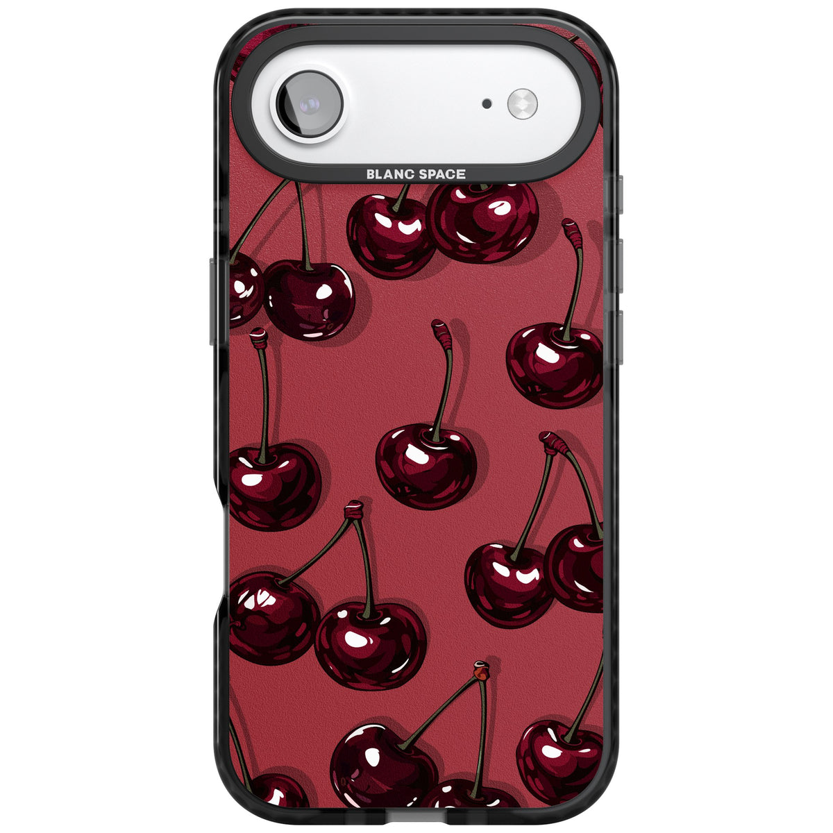 Cherry Rebel iPhone Air Impact Black Phone Case front
