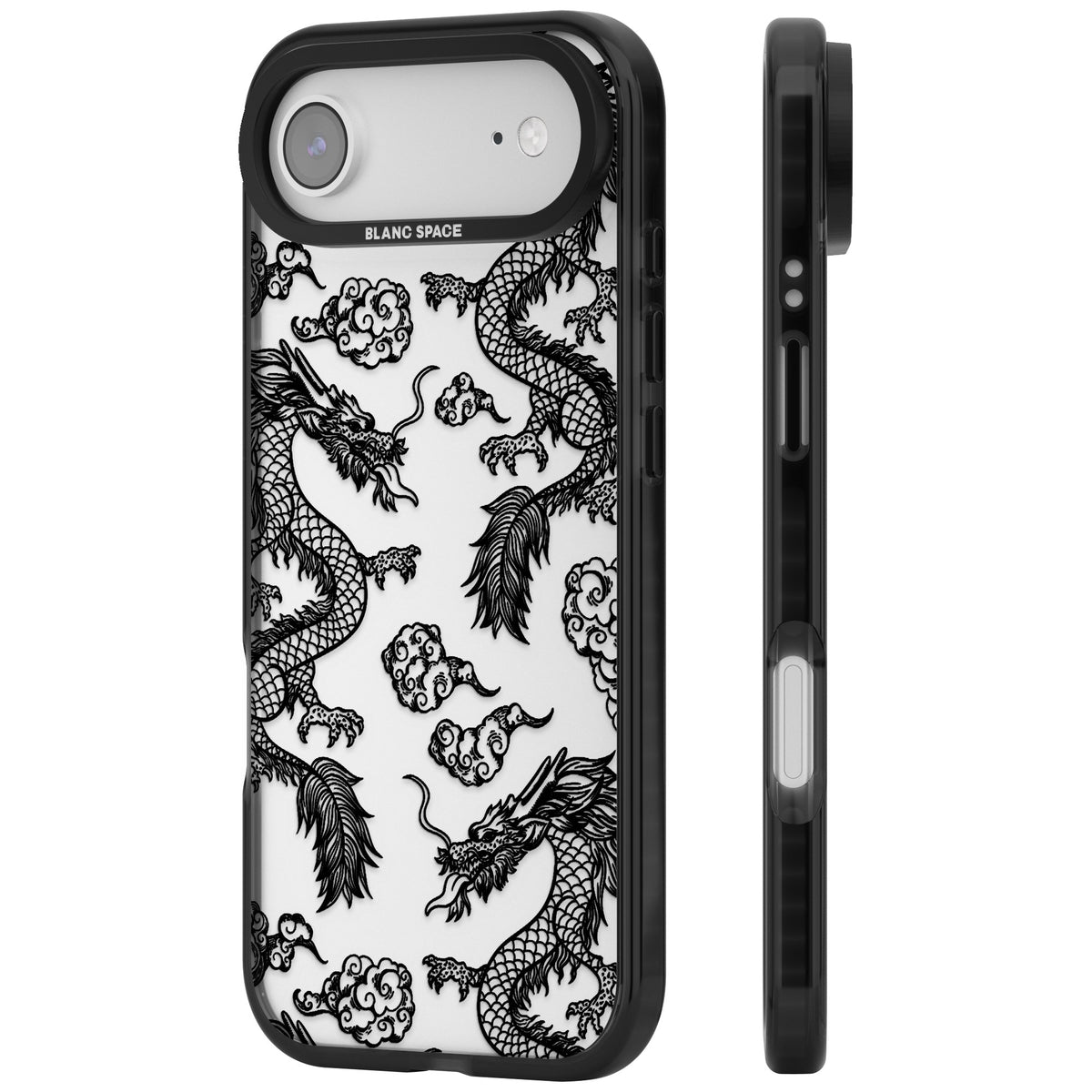 Black Dragons iPhone Air Impact Black Phone Case side