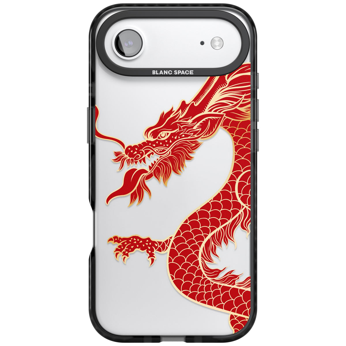 Red Dragon iPhone Air Impact Black Phone Case front