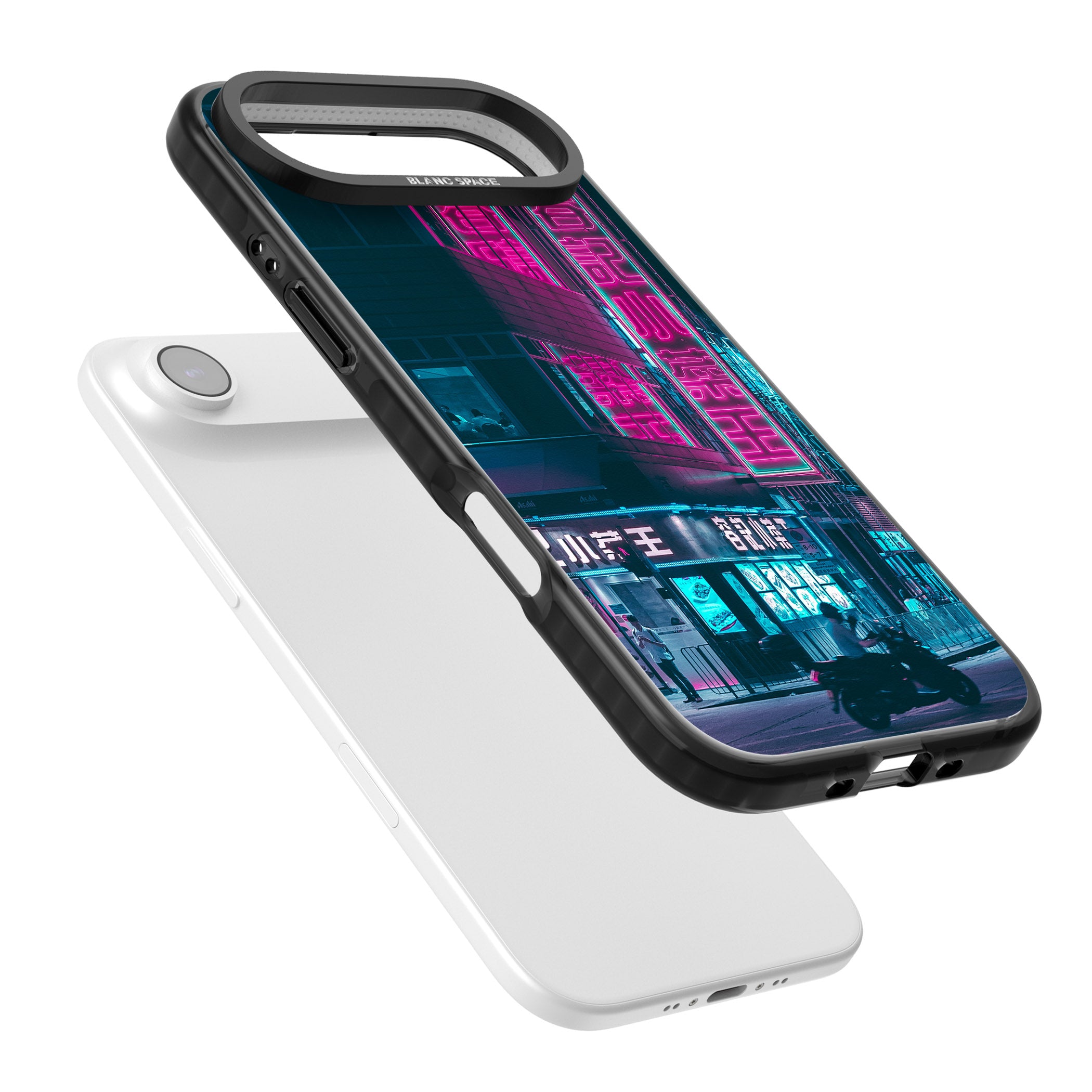 Neon City Ride iPhone 17 Air Impact Black Phone Case Colours