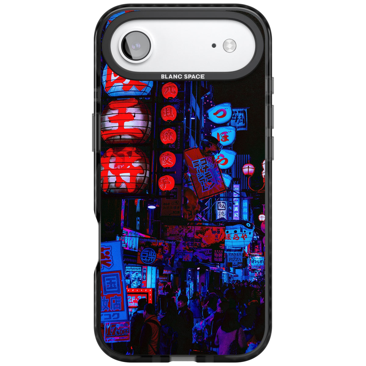 Neon Tokyo iPhone Air Impact Black Phone Case front
