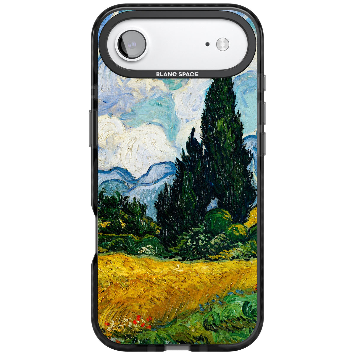 Wheat Field With Cypresses By Vincent Van Gogh iPhone Air Impact Black Phone Case front