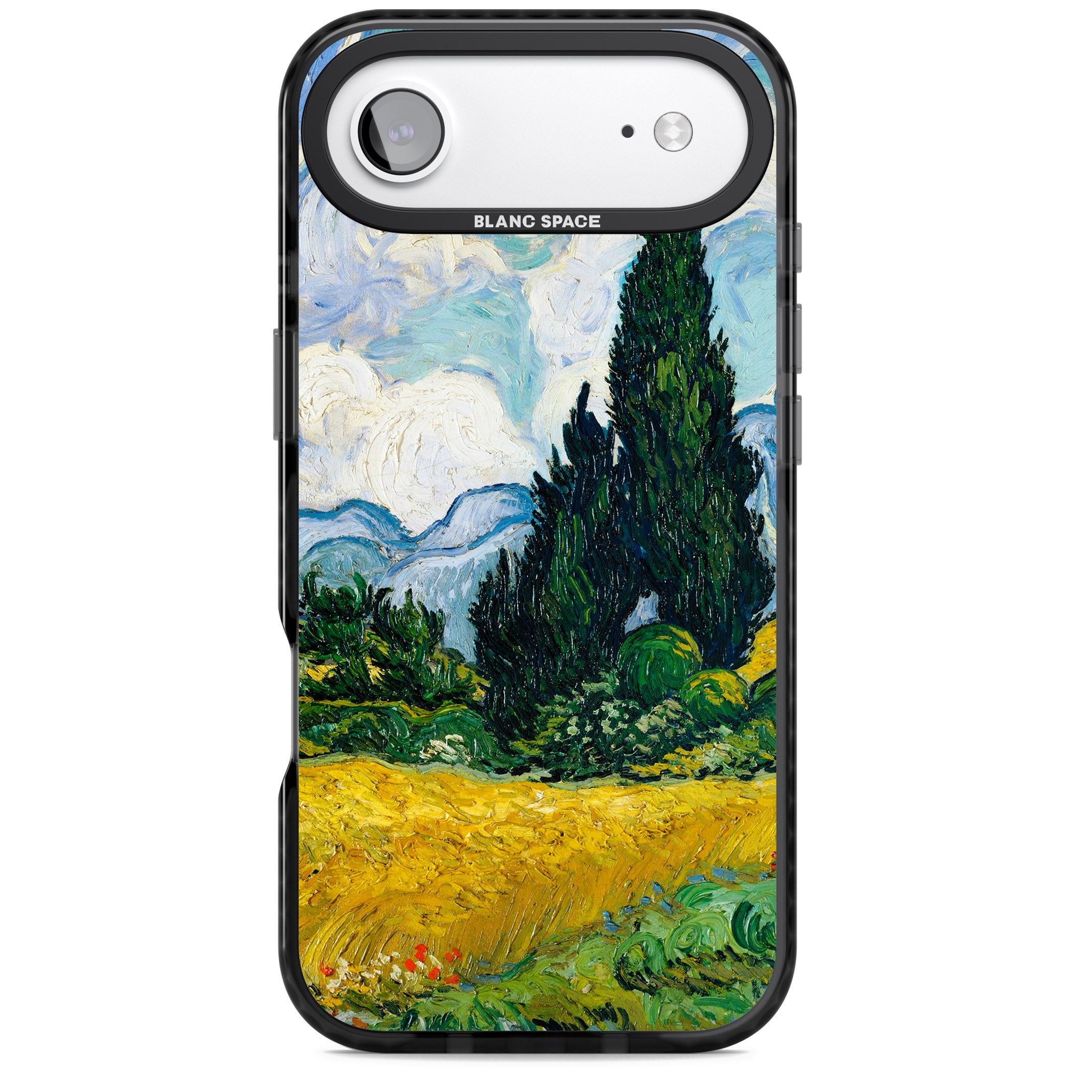 Wheat Field With Cypresses By Vincent Van Gogh iPhone 17 Air Impact Black Phone Case