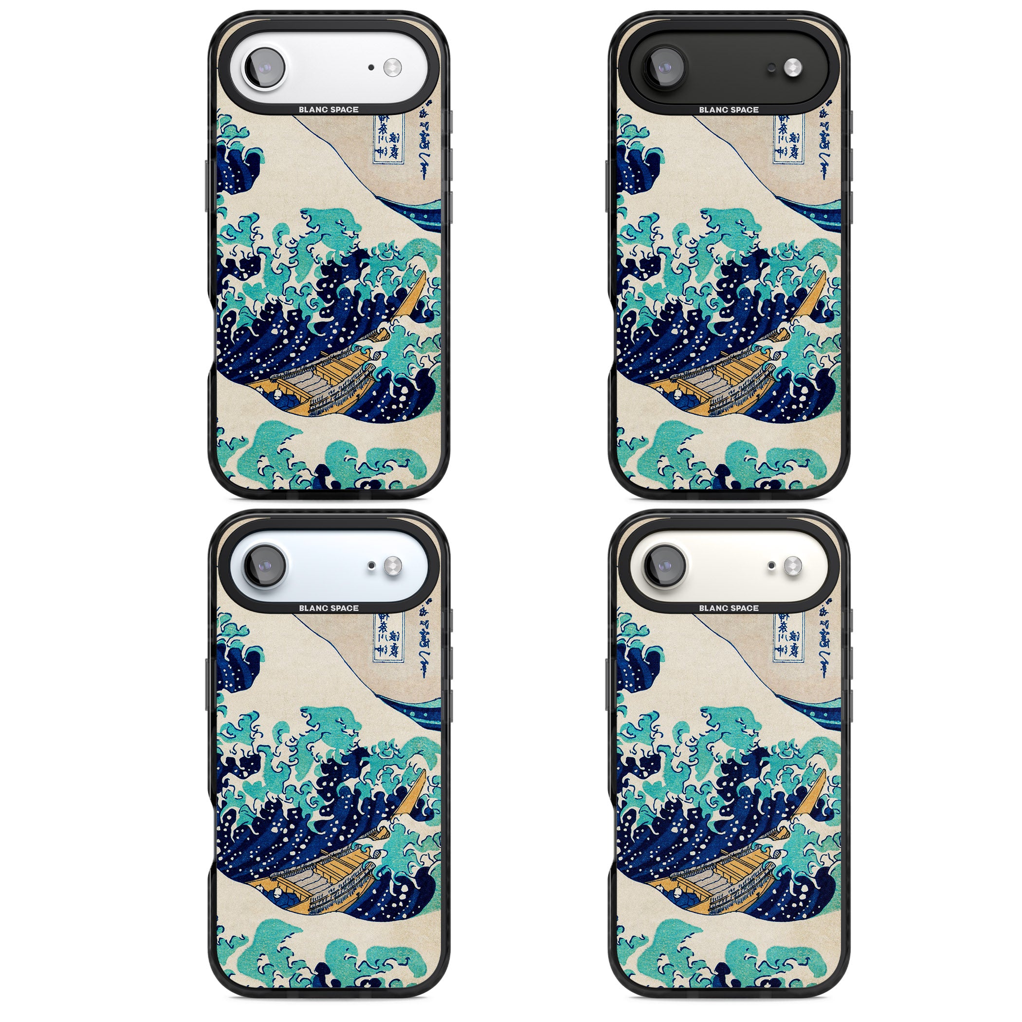 The Great Wave By Katsushika Hokusai iPhone 17 Air Impact Black Phone Case APT Impact Protection