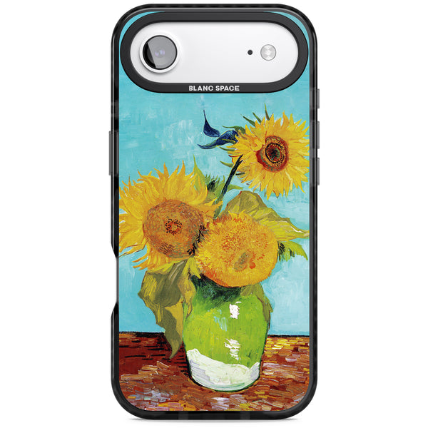 Vase With Three Sunflowers