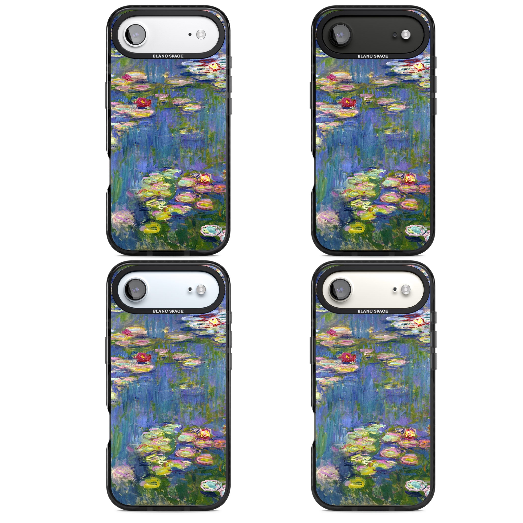 Water Lilies II iPhone 17 Air Impact Black Phone Case APT Impact Protection