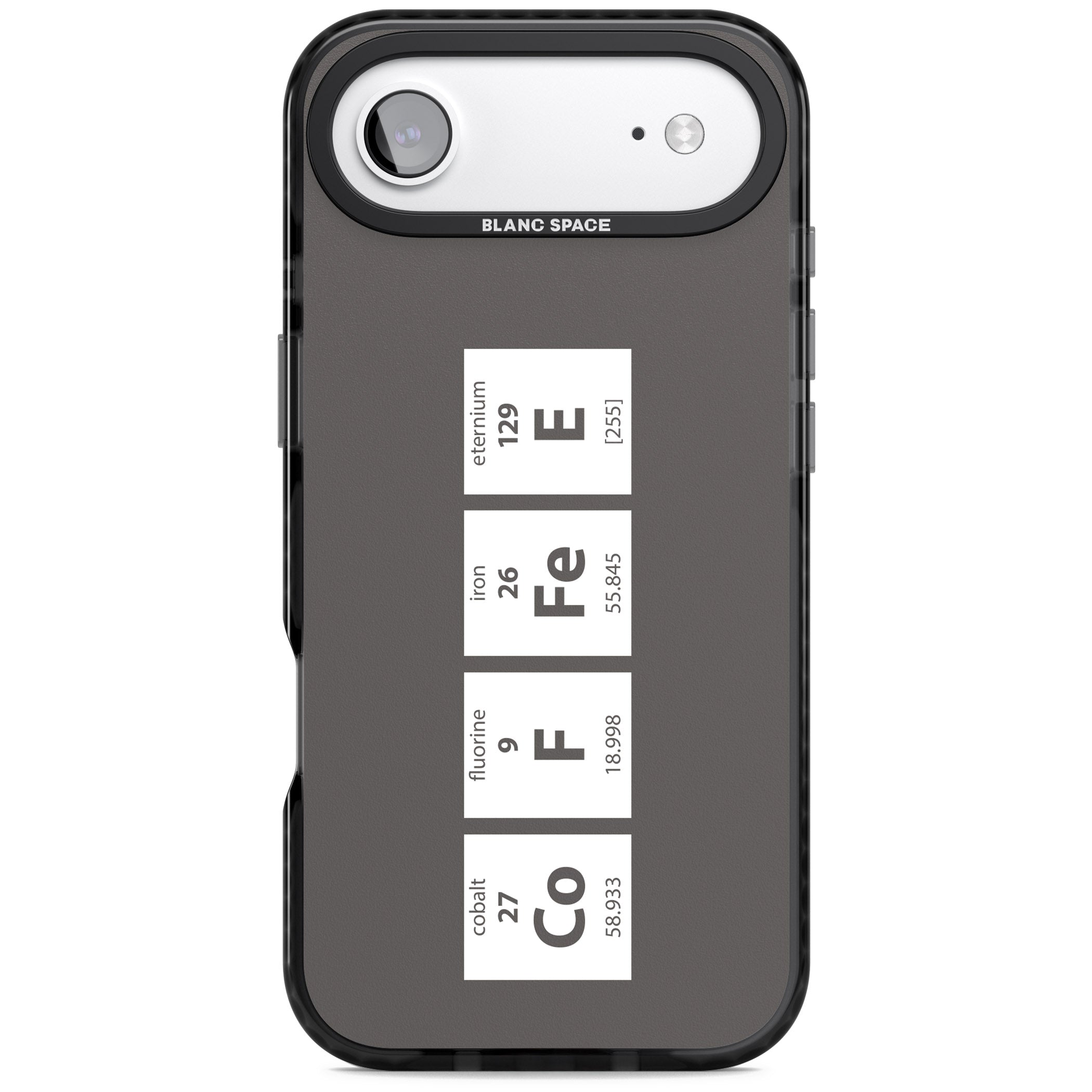 Coffee Element (Grey) iPhone 17 Air Impact Black Phone Case