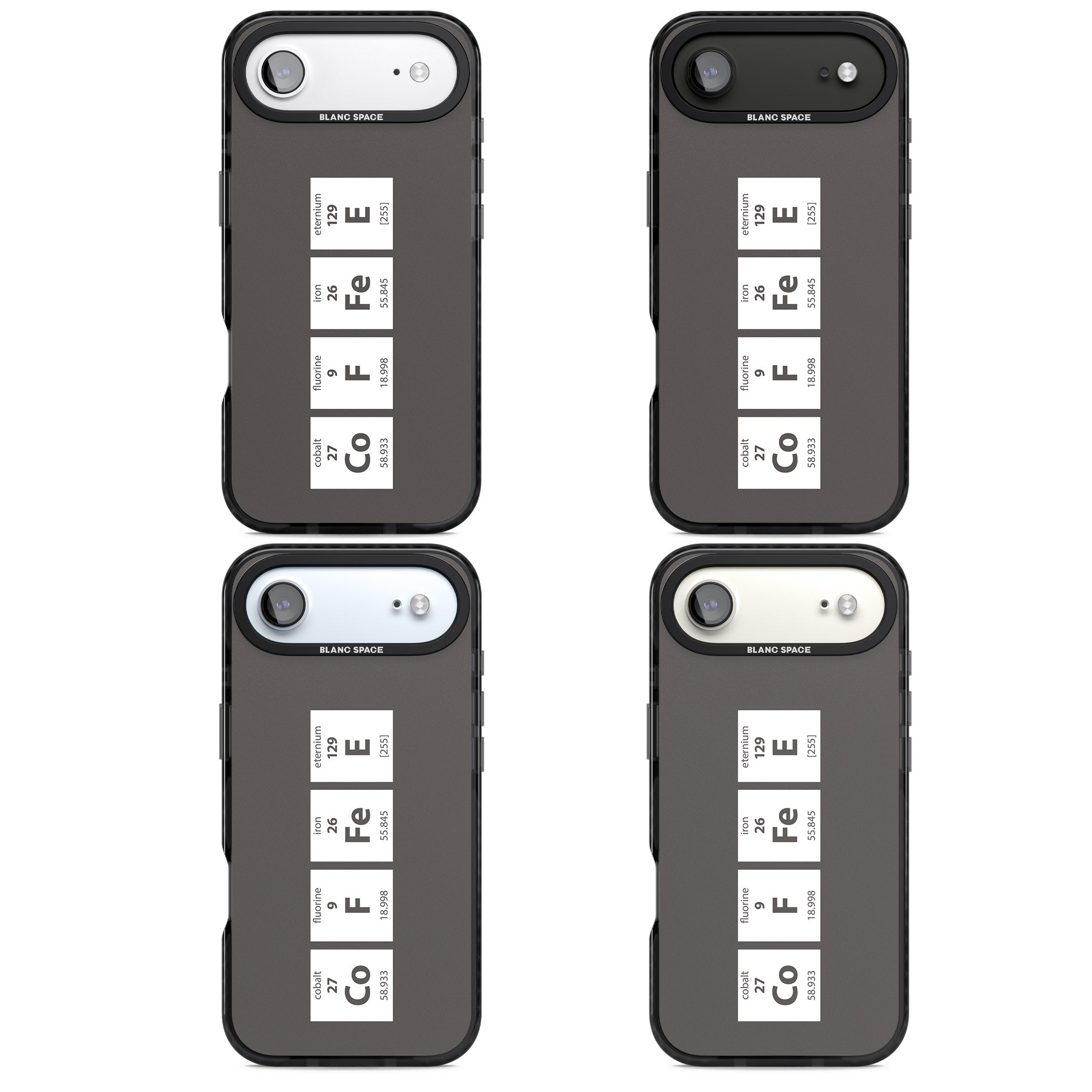 Coffee Element (Grey) iPhone 17 Air Impact Black Phone Case APT Impact Protection