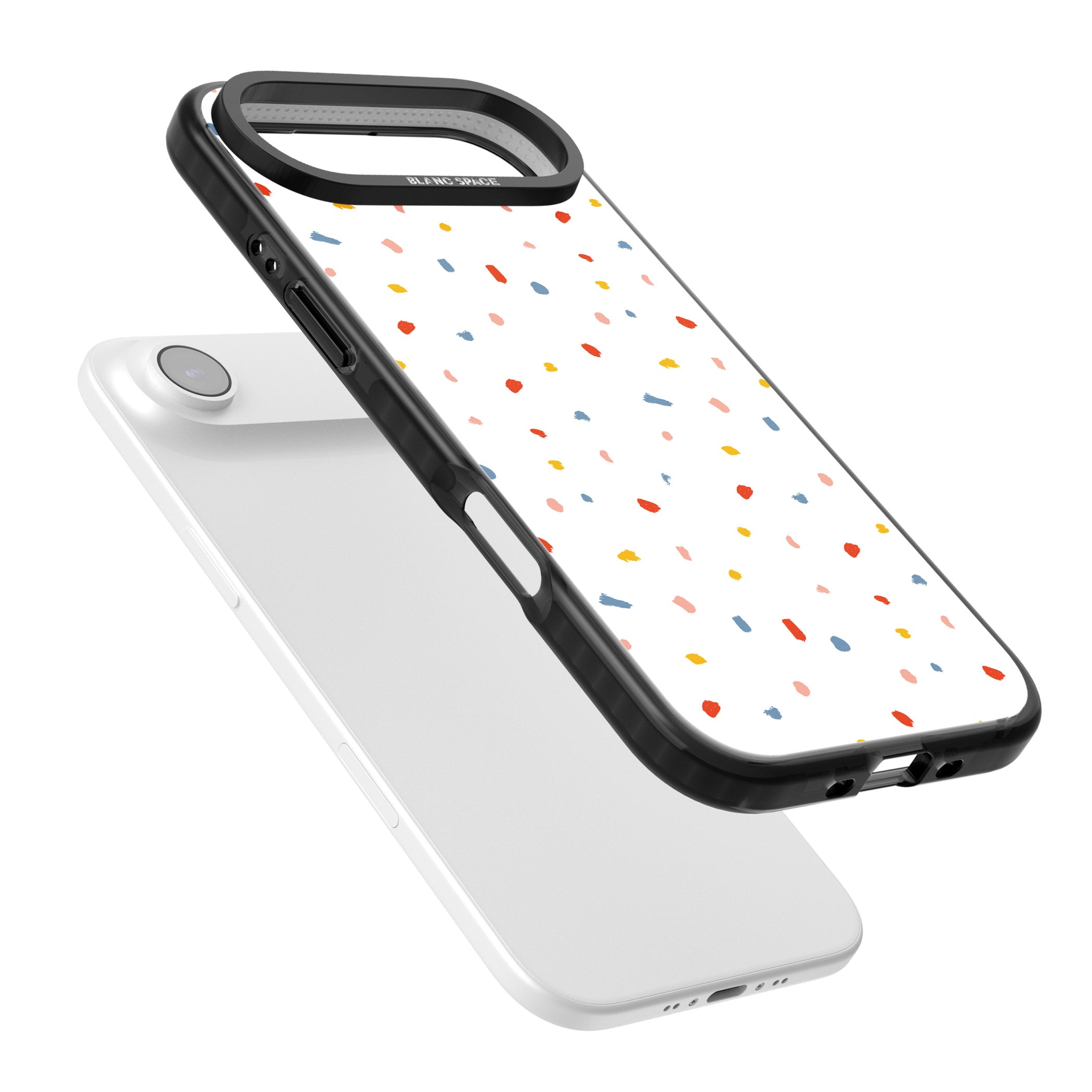 Confetti Speckle iPhone 17 Air Impact Black Phone Case Colours