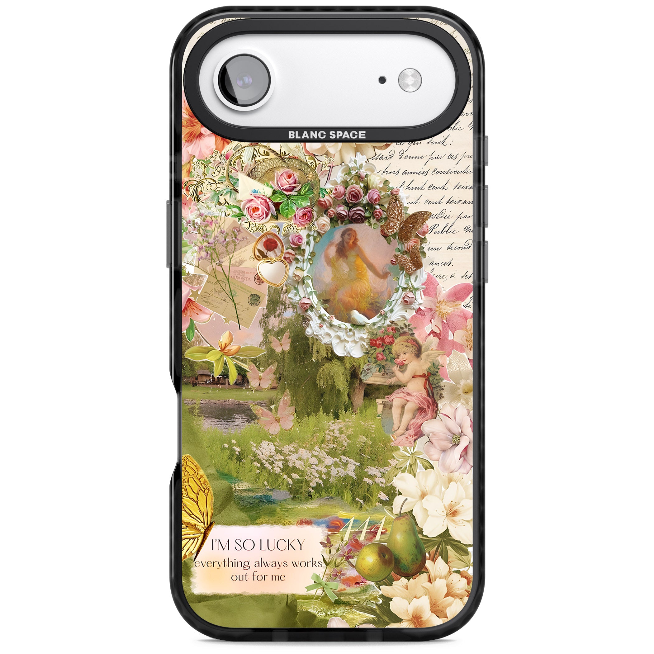Nature in Pink iPhone 17 Air Impact Black Phone Case