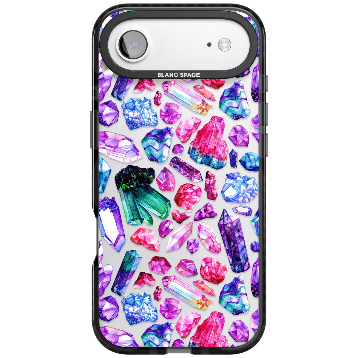 Rainbow Crystals iPhone Air Impact Black Phone Case front