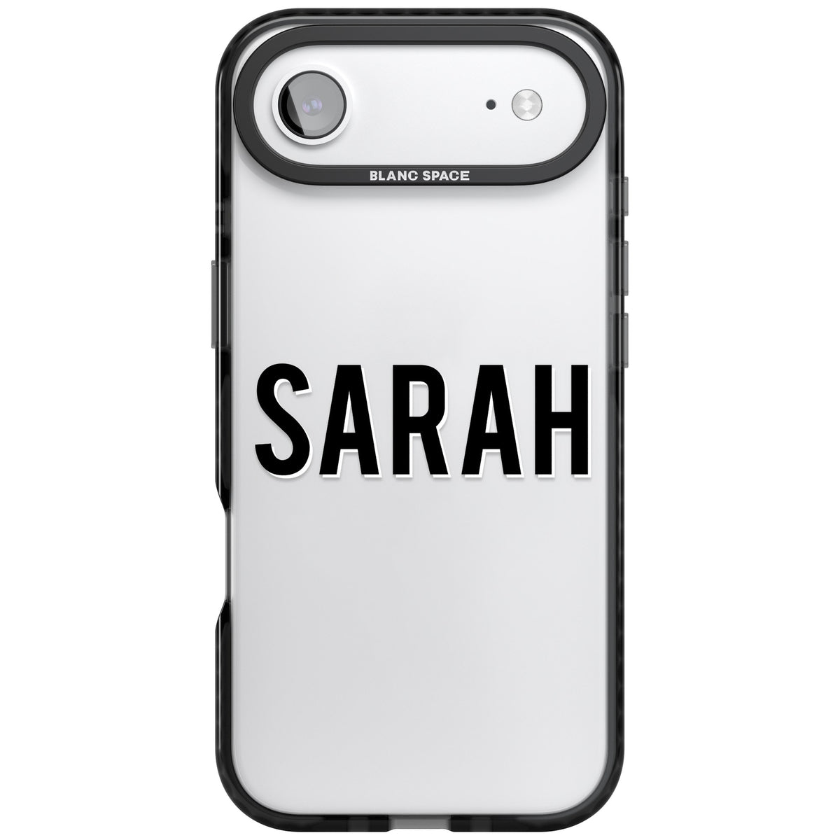 Personalised Name (Centre) iPhone Air Impact Black Phone Case front