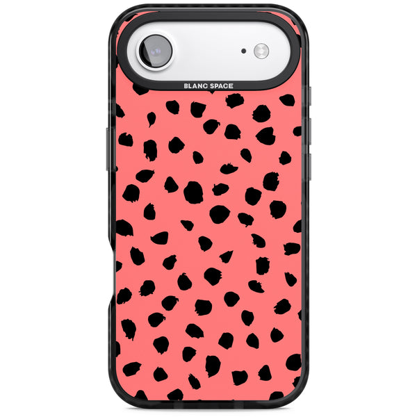 Black Dalmatian Spots On Coral