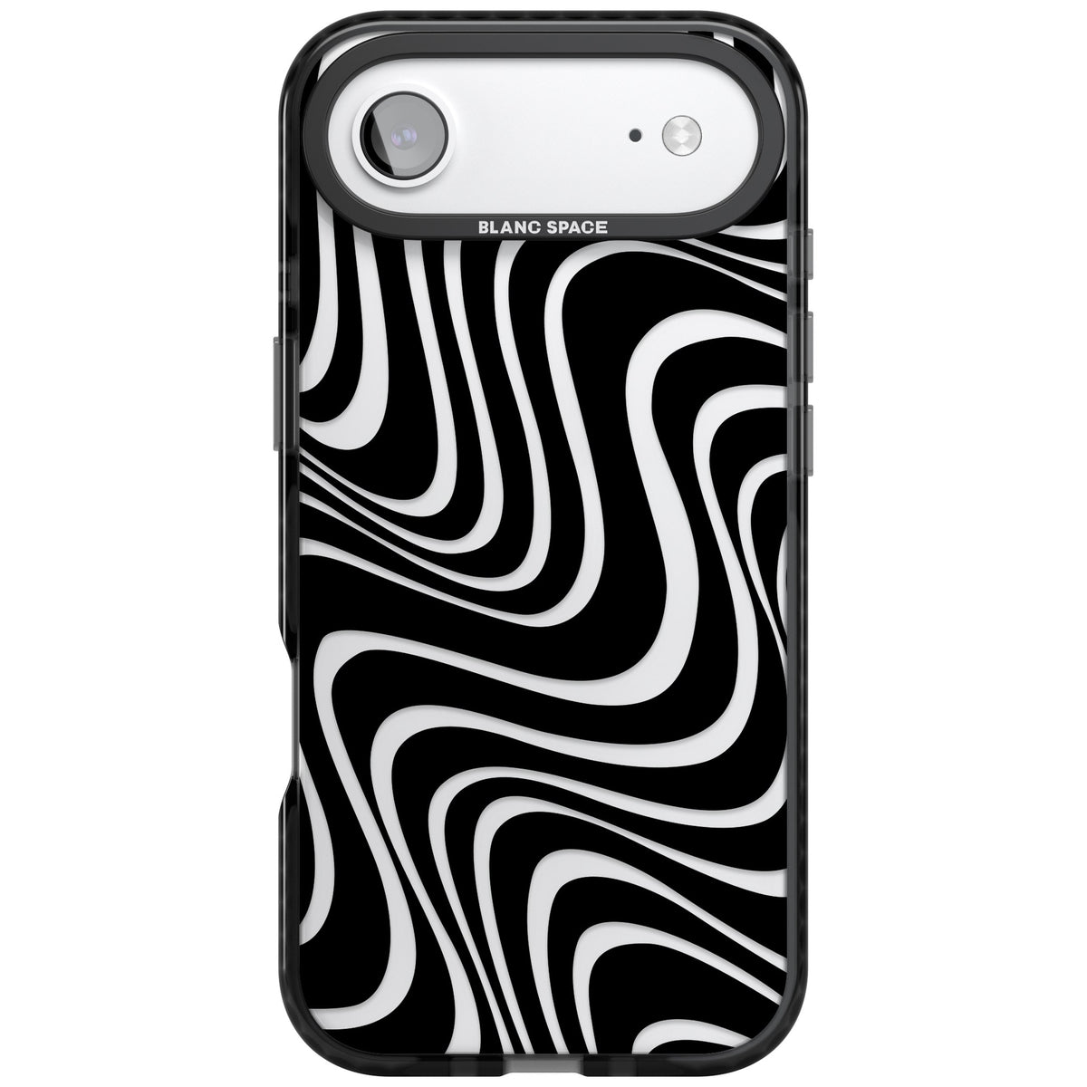 Abstract Waves iPhone Air Impact Black Phone Case front