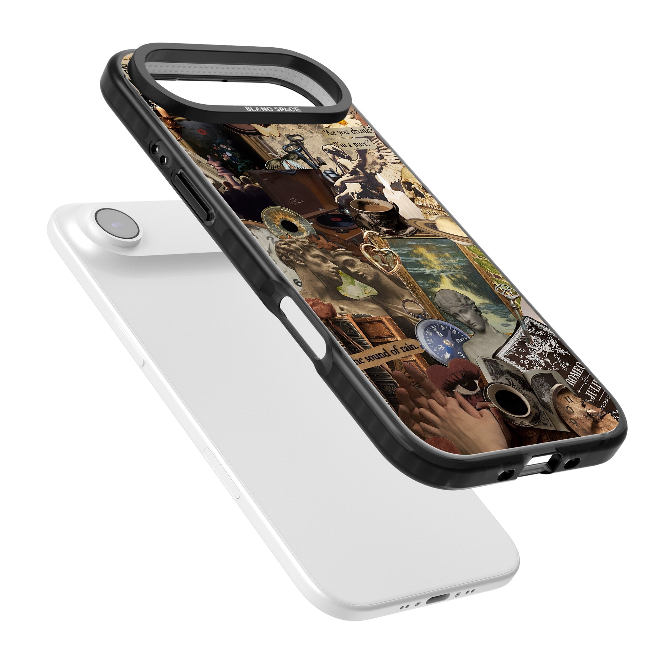 Vintage Academia Collage iPhone 17 Air Impact Black Phone Case Colours