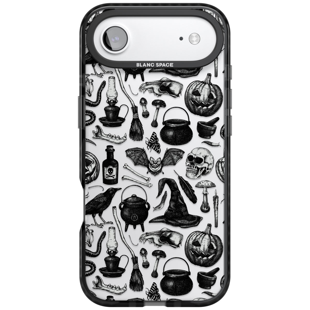 Dark Witchy iPhone Air Impact Black Phone Case front