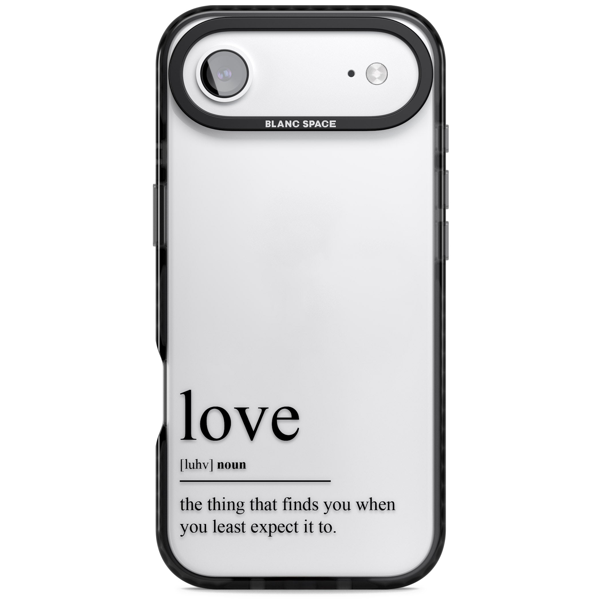 Love iPhone 17 Air Impact Black Phone Case