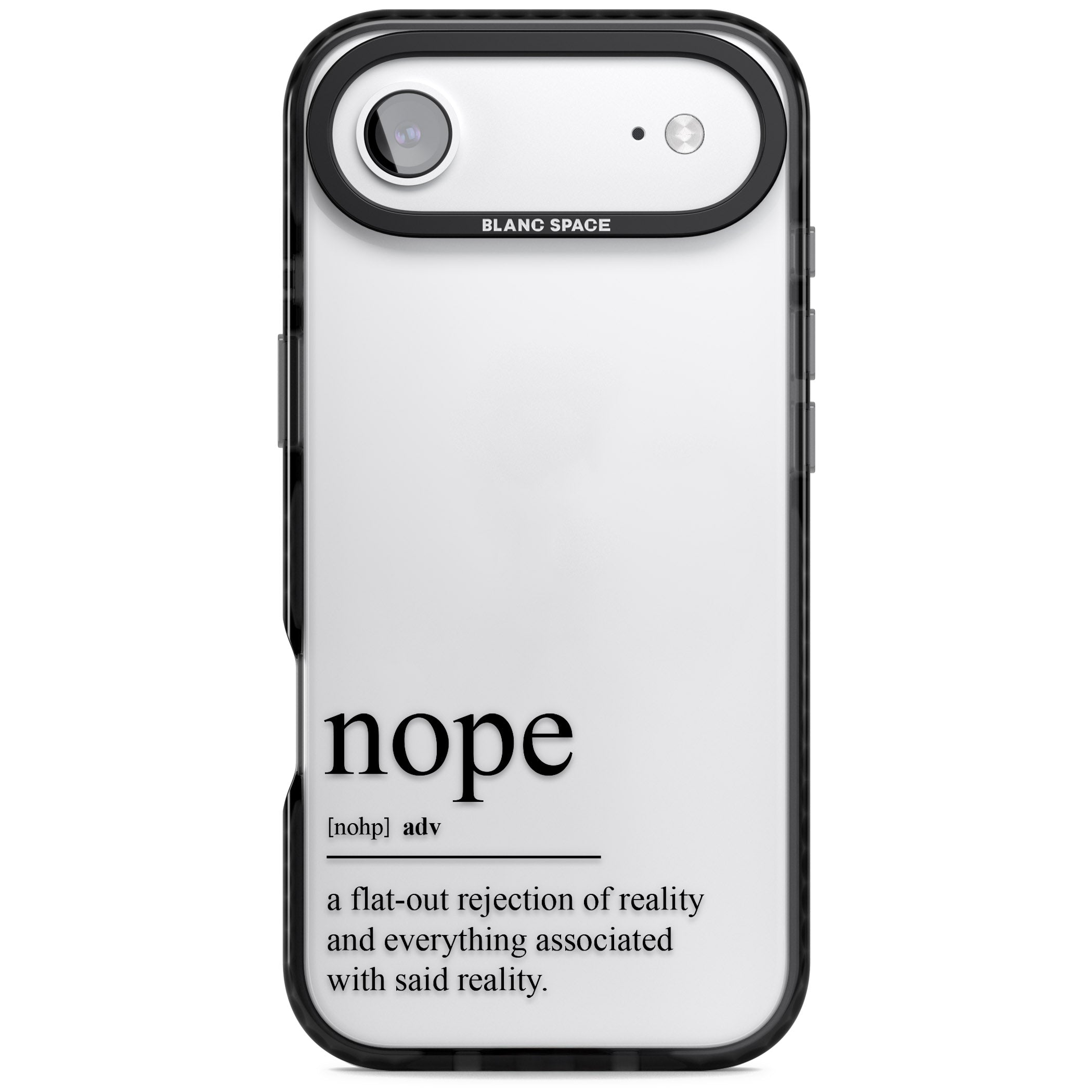 Nope iPhone 17 Air Impact Black Phone Case